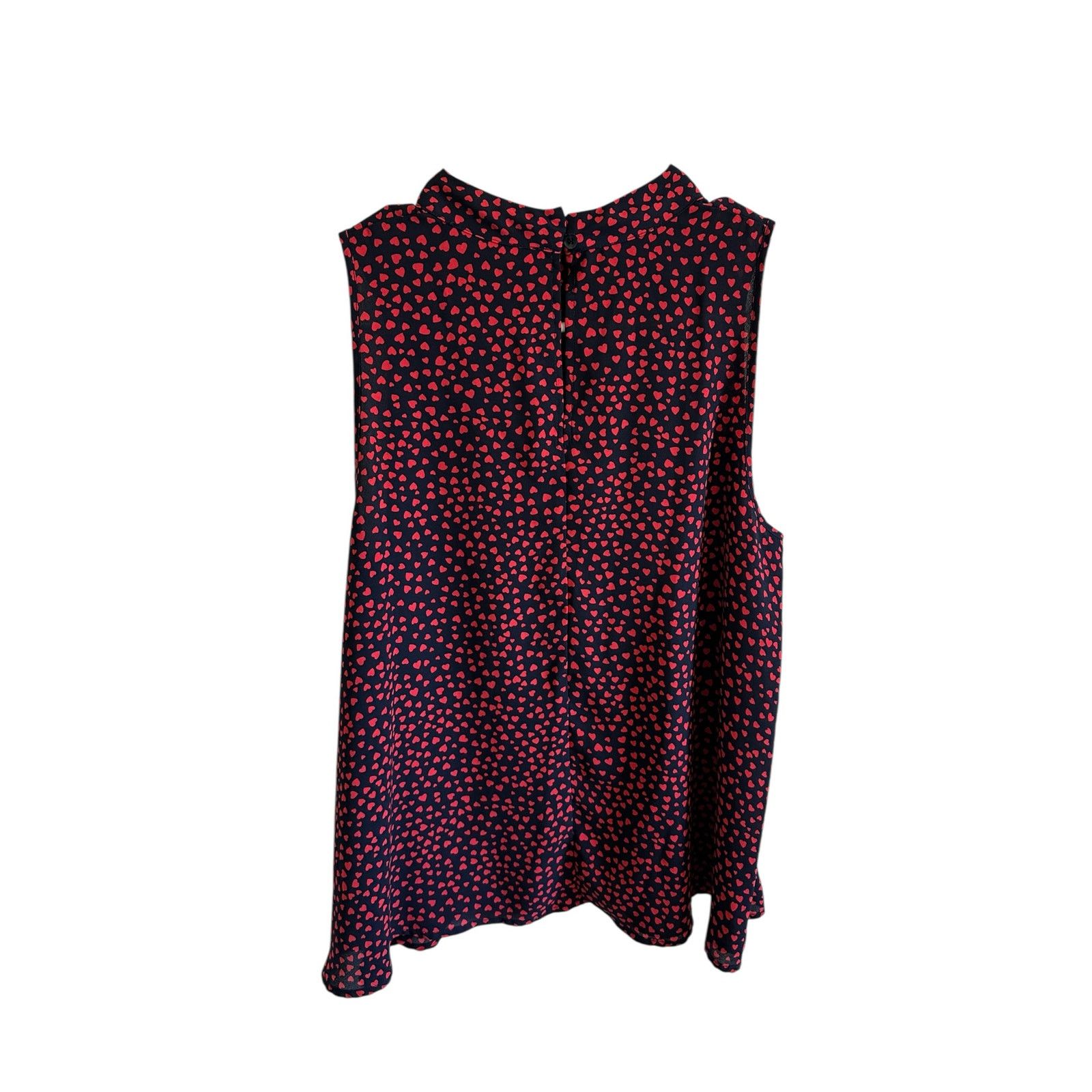 Other Womens Small Red Black Heart Print High Neck Sleeveless Tank Size S / US 4 / IT 40 - 7 Thumbnail