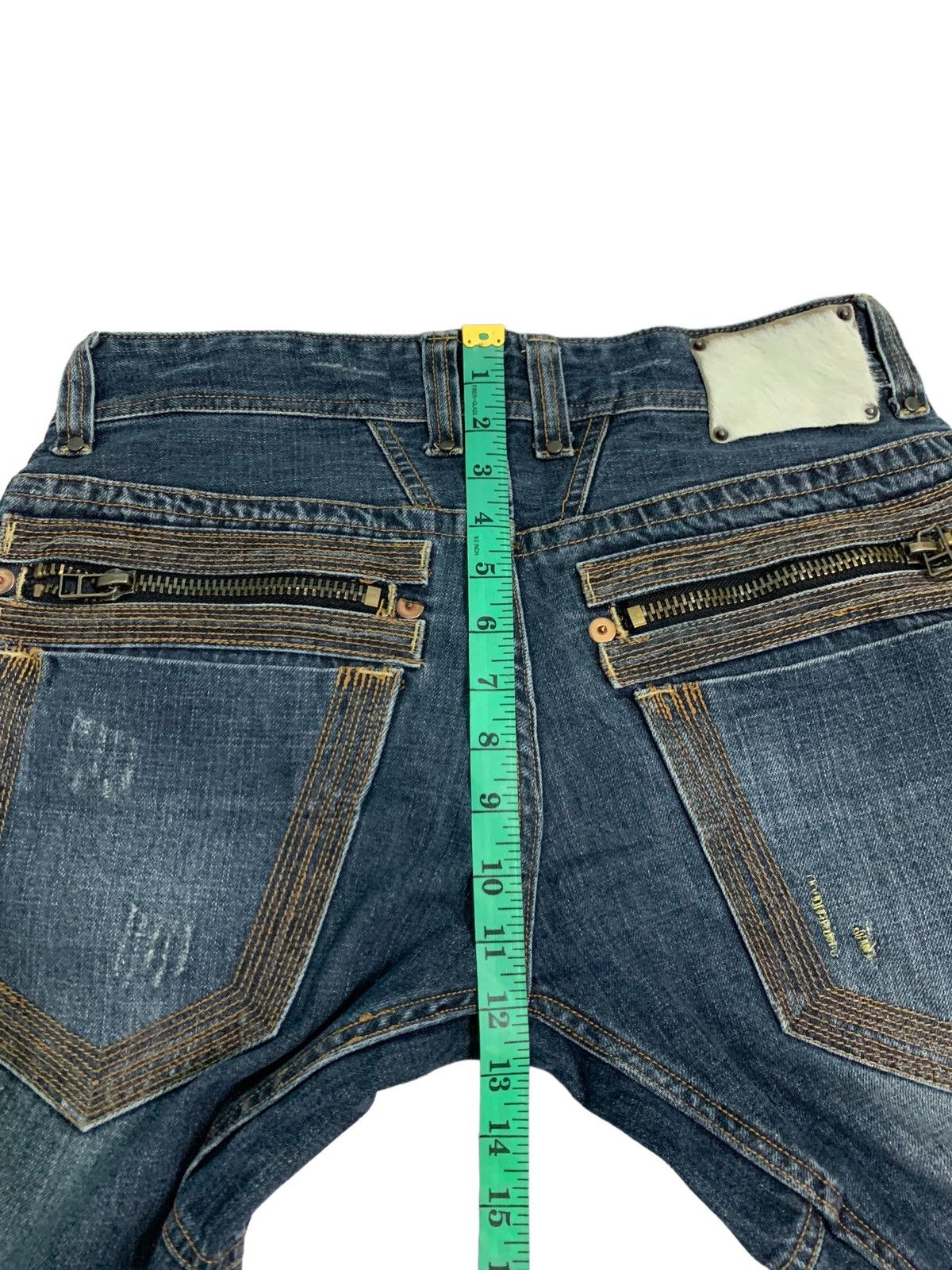 Japanese Brand × Le Grande Bleu (L.G.B.) × Tornado Mart 🔥Rare Design Japanese Brand Urban Craft Zipper Pocket Jeans Size US 31 - 12 Thumbnail