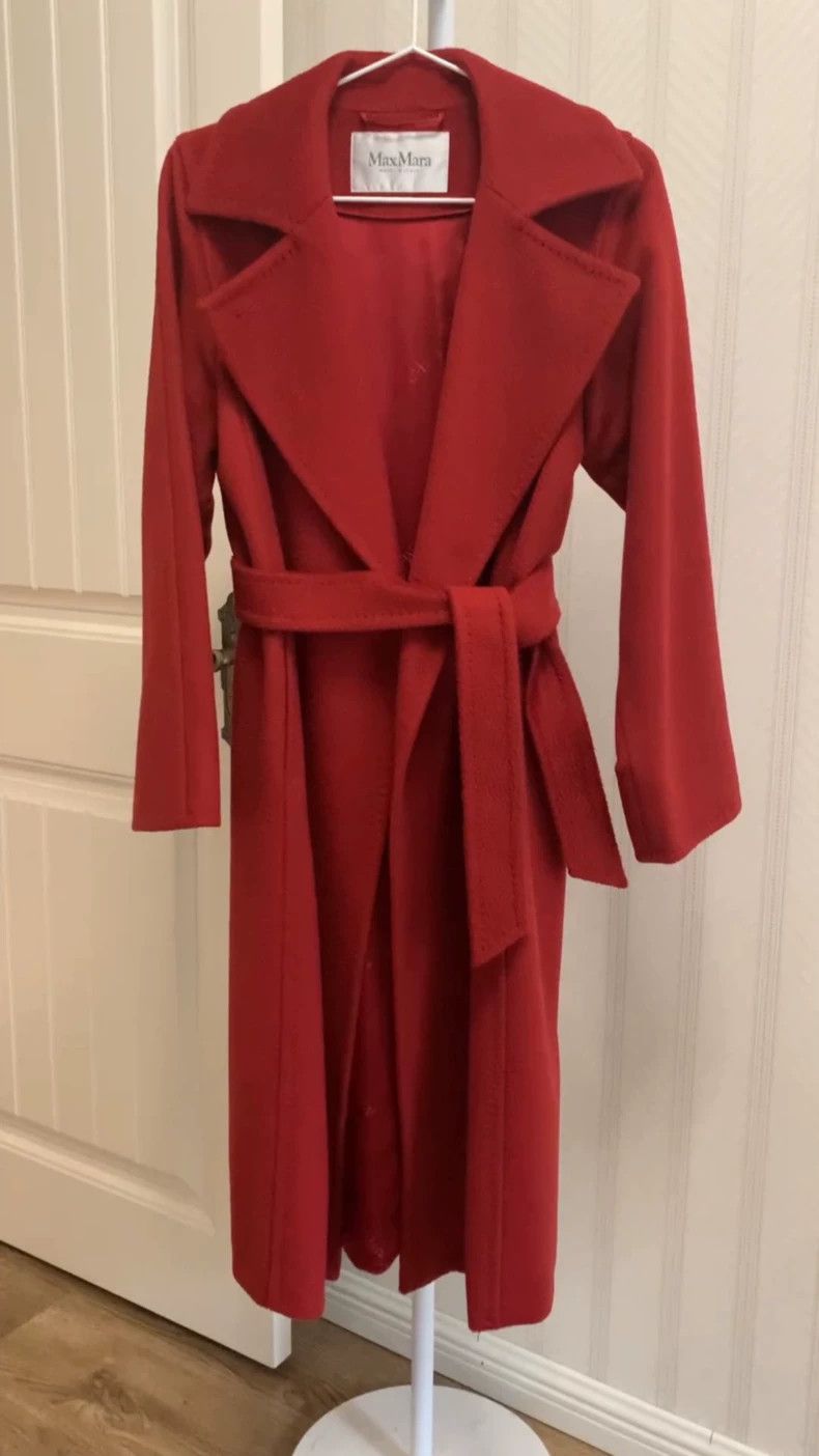 Max Mara Max Mara Manuela coat, water ripple brightens classic red Size S / US 4 / IT 40 - 1 Thumbnail
