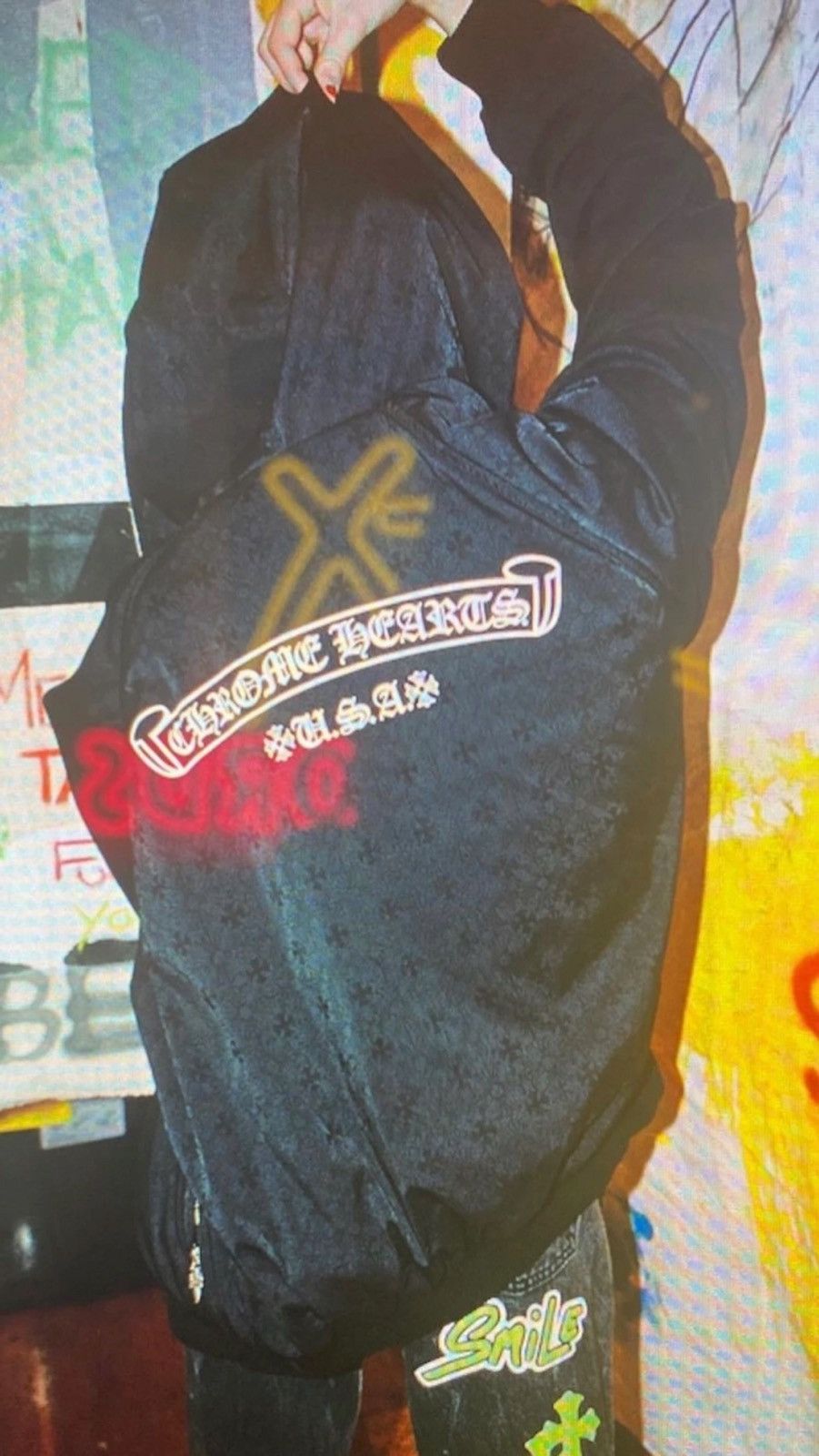 Chrome Hearts Chrome Hearts Reversible Jacquard Nylon Raglan Jacket Size US XXL / EU 58 / 5 - 14 Thumbnail