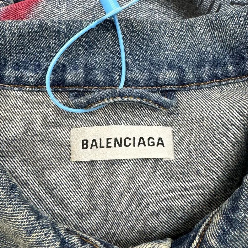 Balenciaga Balenciaga size 38 Limited Graffiti Denim Jacket 2502-Nexta Size US M / EU 48-50 / 2 - 4 Thumbnail