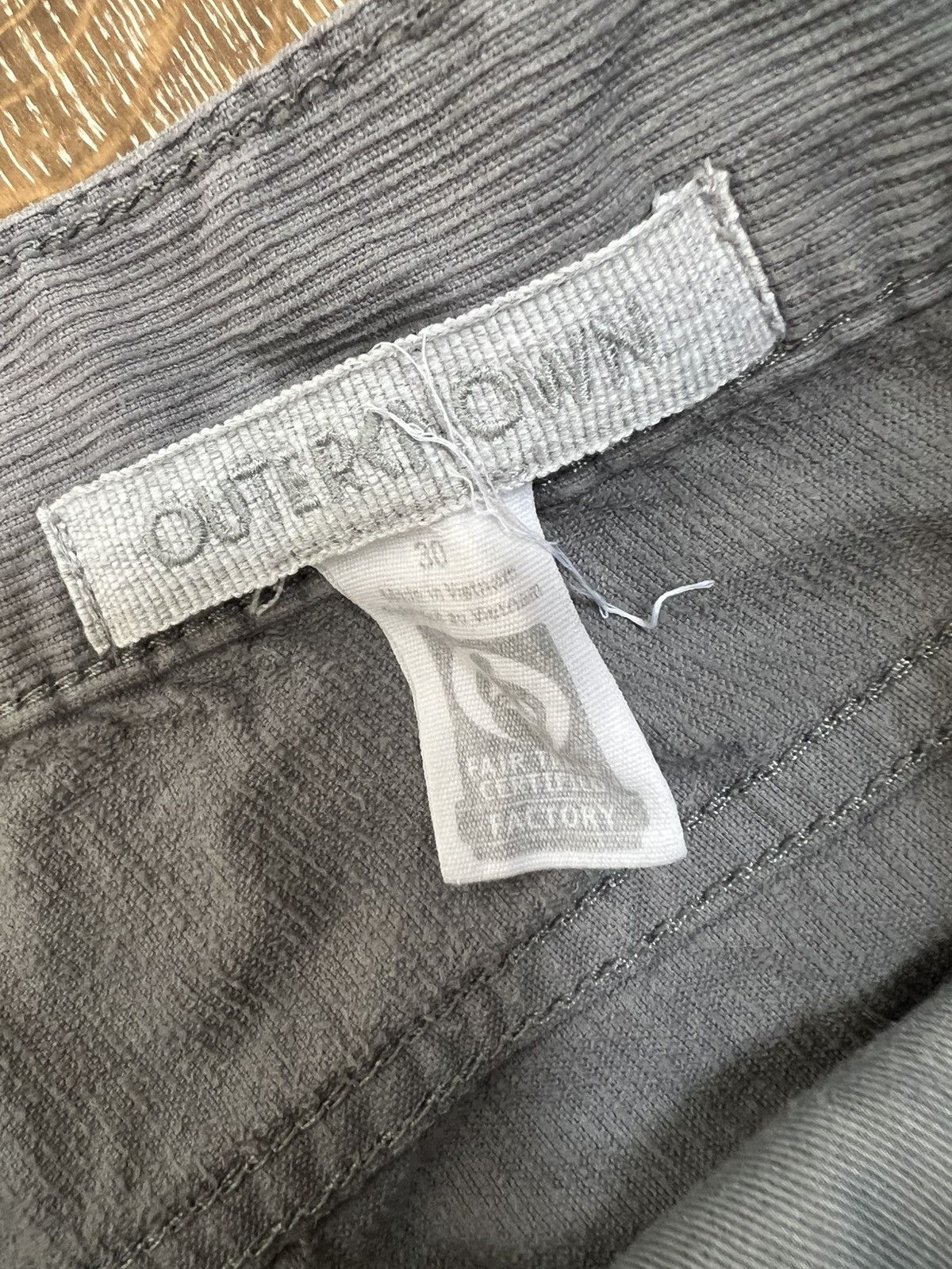 Outerknown Outerknown gray corduroy pants Size US 30 / EU 46 - 4 Thumbnail