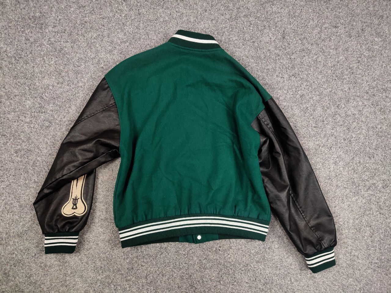 Japanese Brand Vintage Bones Japan Skeleton Letterman Varsity Bomber Jacket Size US S / EU 44-46 / 1 - 16 Thumbnail