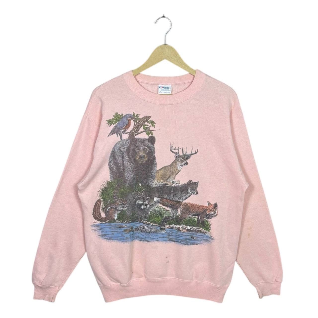 Habitat VTG 1989 Harlequin NG Wildlife Habitat Sweatshirt Hanes USA Size US L / EU 52-54 / 3 - 1 Thumbnail