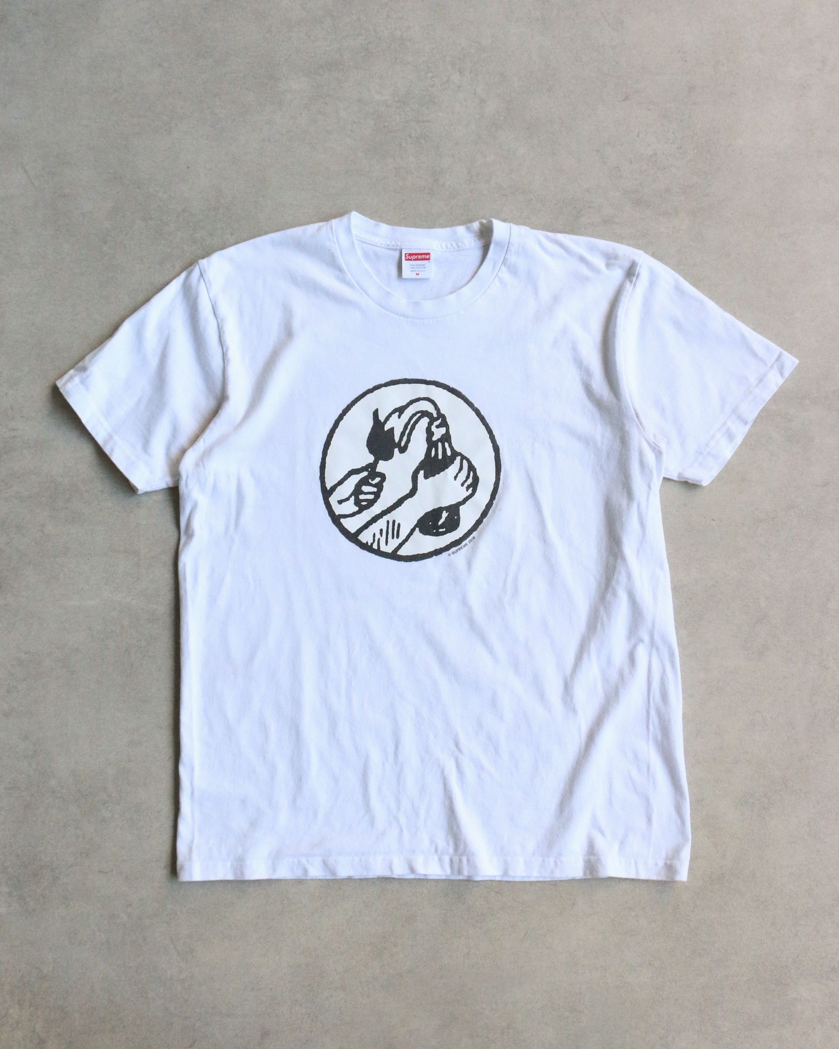 Supreme Supreme Molotov Tee White Size US M / EU 48-50 / 2 - 1 Thumbnail