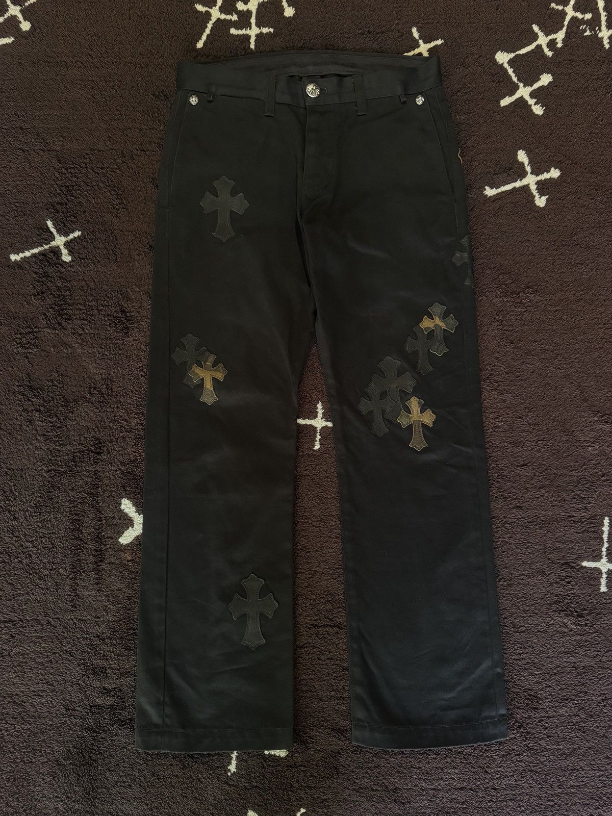 Chrome Hearts Chrome Hearts multi cross chino pants Size US 31 - 3 Thumbnail