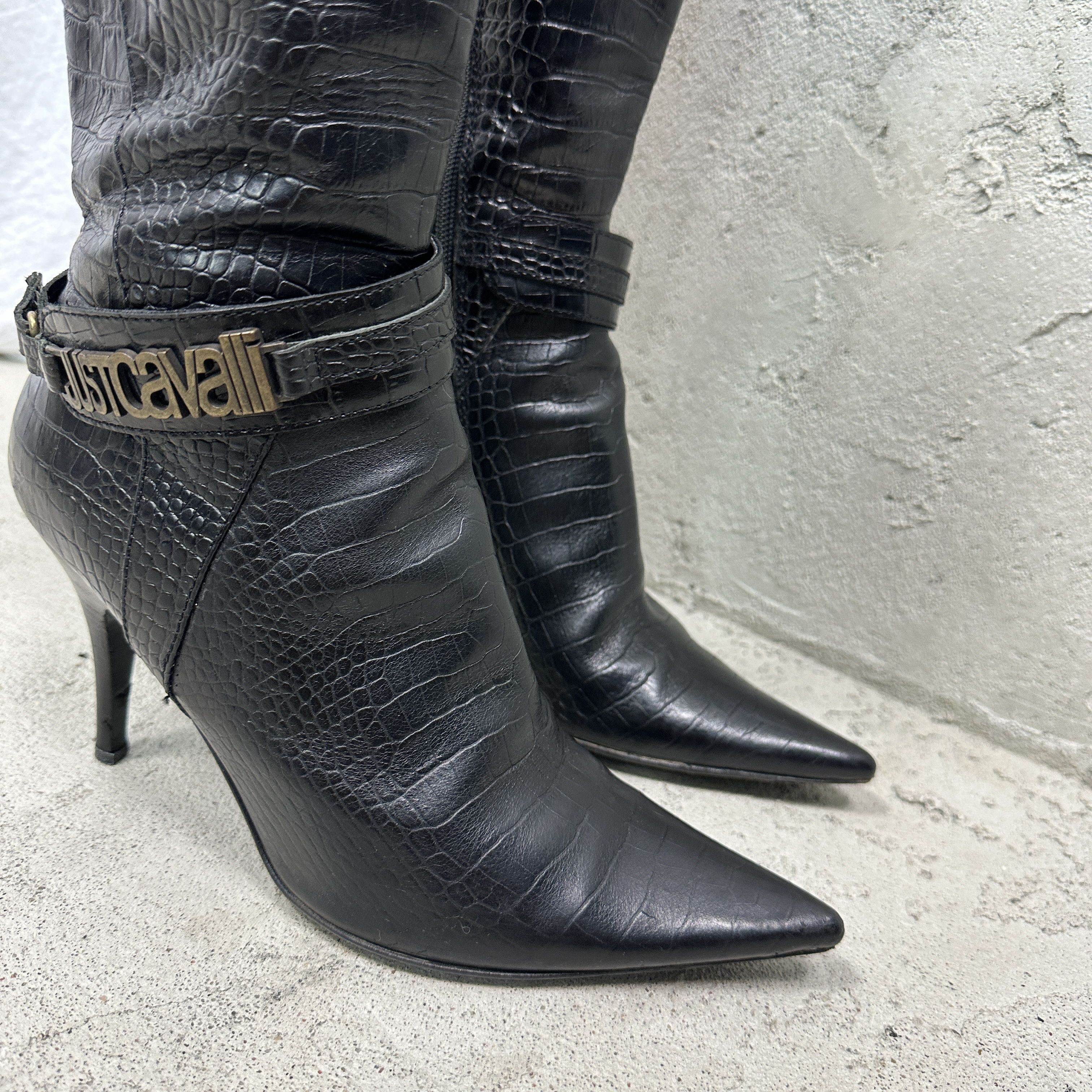Roberto Cavalli Vintage Avant Garde Opium Roberto Cavalli Boots Y2K Size US 10 / IT 40 - 7 Thumbnail
