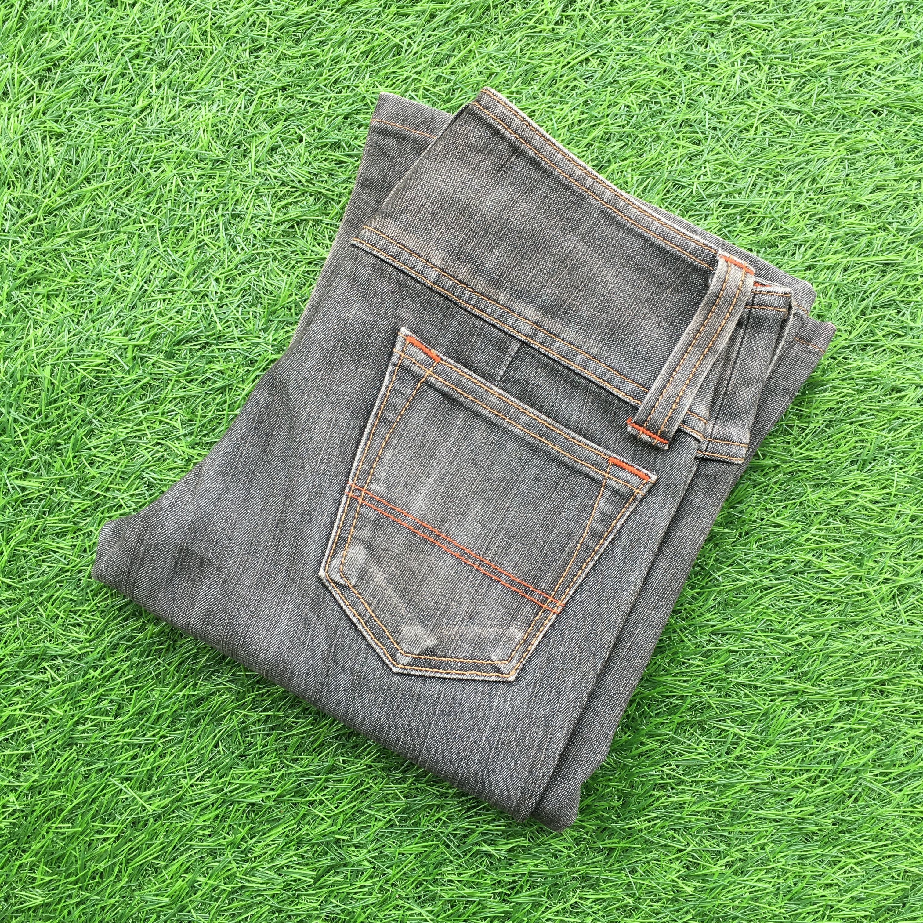 Japanese Brand Y2K Low Rise Flare Jeans D-1033 Size 22" - 9 Thumbnail