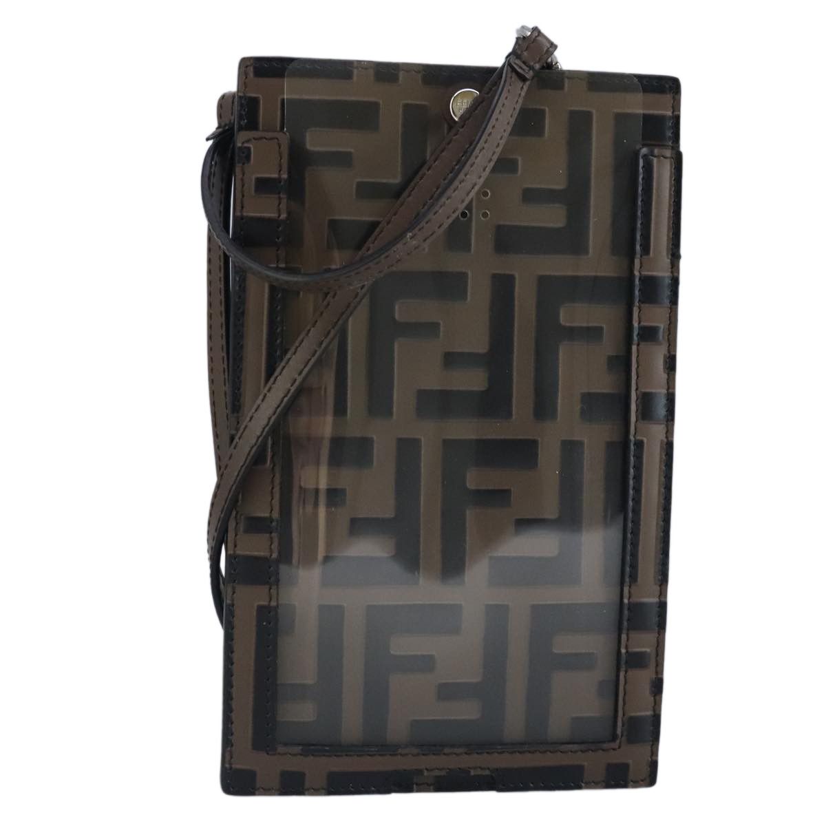Fendi Zucca Brown Canvas Clutch Bag (Pre-Owned) Size ONE SIZE - 1 Thumbnail