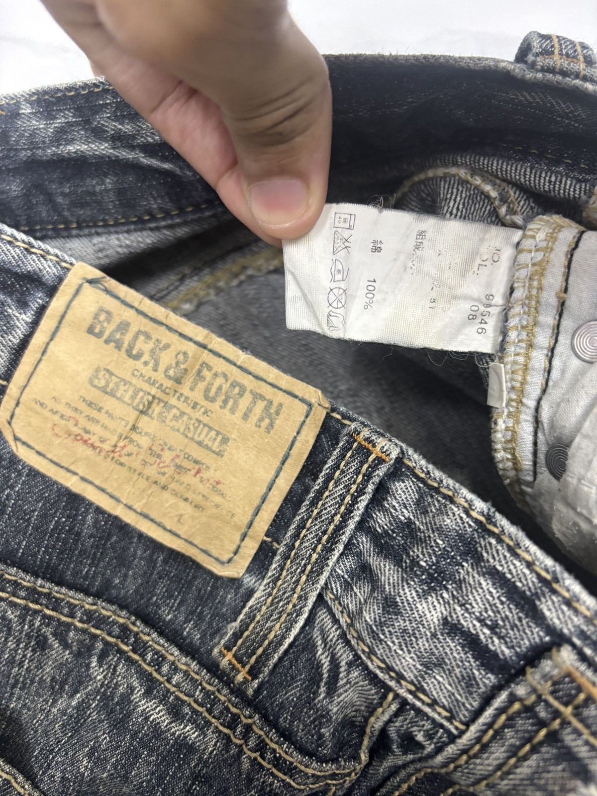 Hysteric Glamour × Tornado Mart RARE VINTAGE JAPANESE BACK & FORTH DISTRESSED DENIM JEANS Size US 32 / EU 48 - 12 Thumbnail