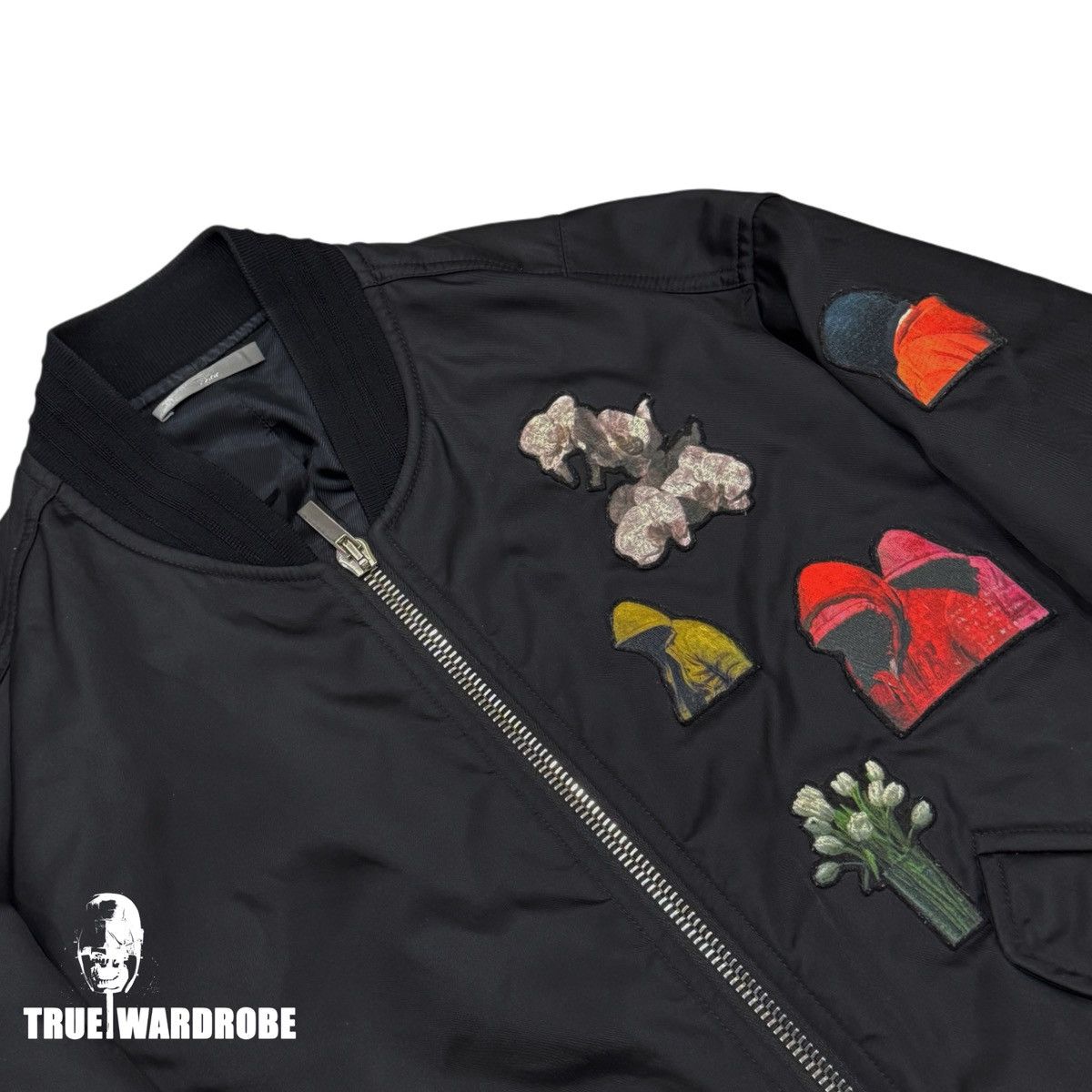 Dior 2018 Dior Homme X Francois Bard Black Embroidered Bomber Size US M / EU 48-50 / 2 - 2 Thumbnail