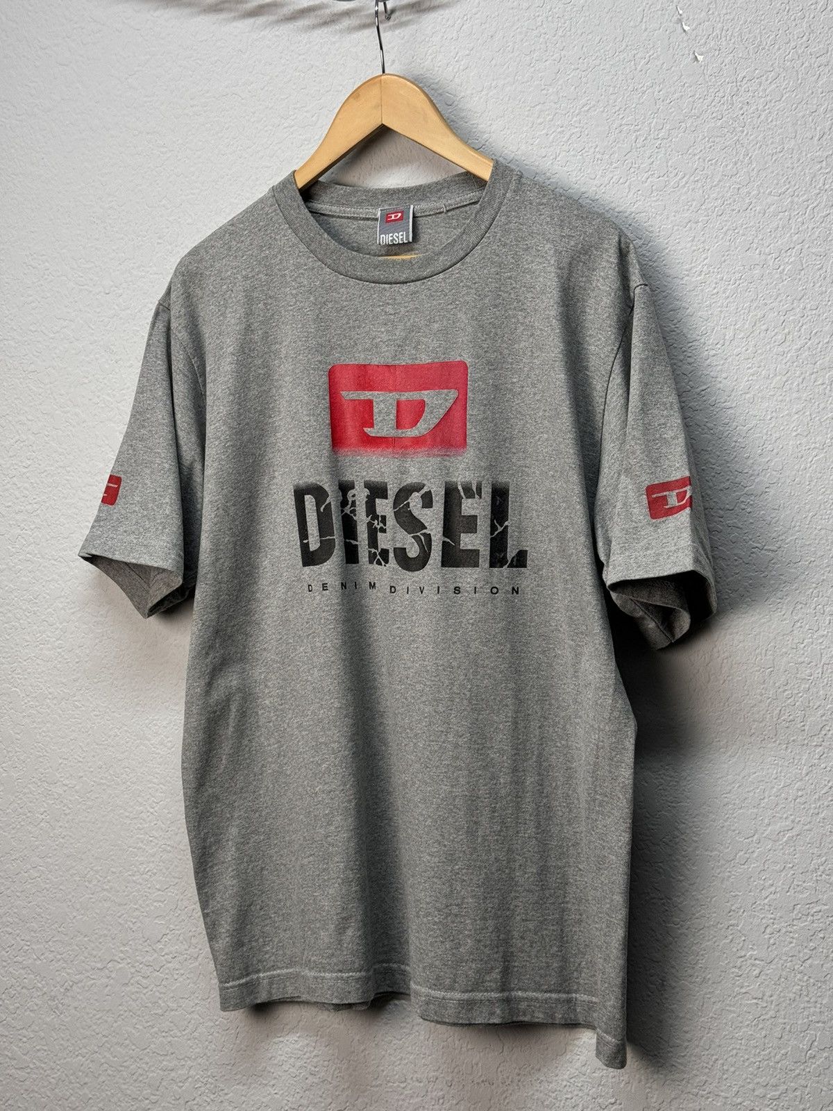 Diesel × Japanese Brand Vintage Y2K t-shirt Diesel tee STREETSTYLE Vig men's tee Size US L / EU 52-54 / 3 - 2 Thumbnail