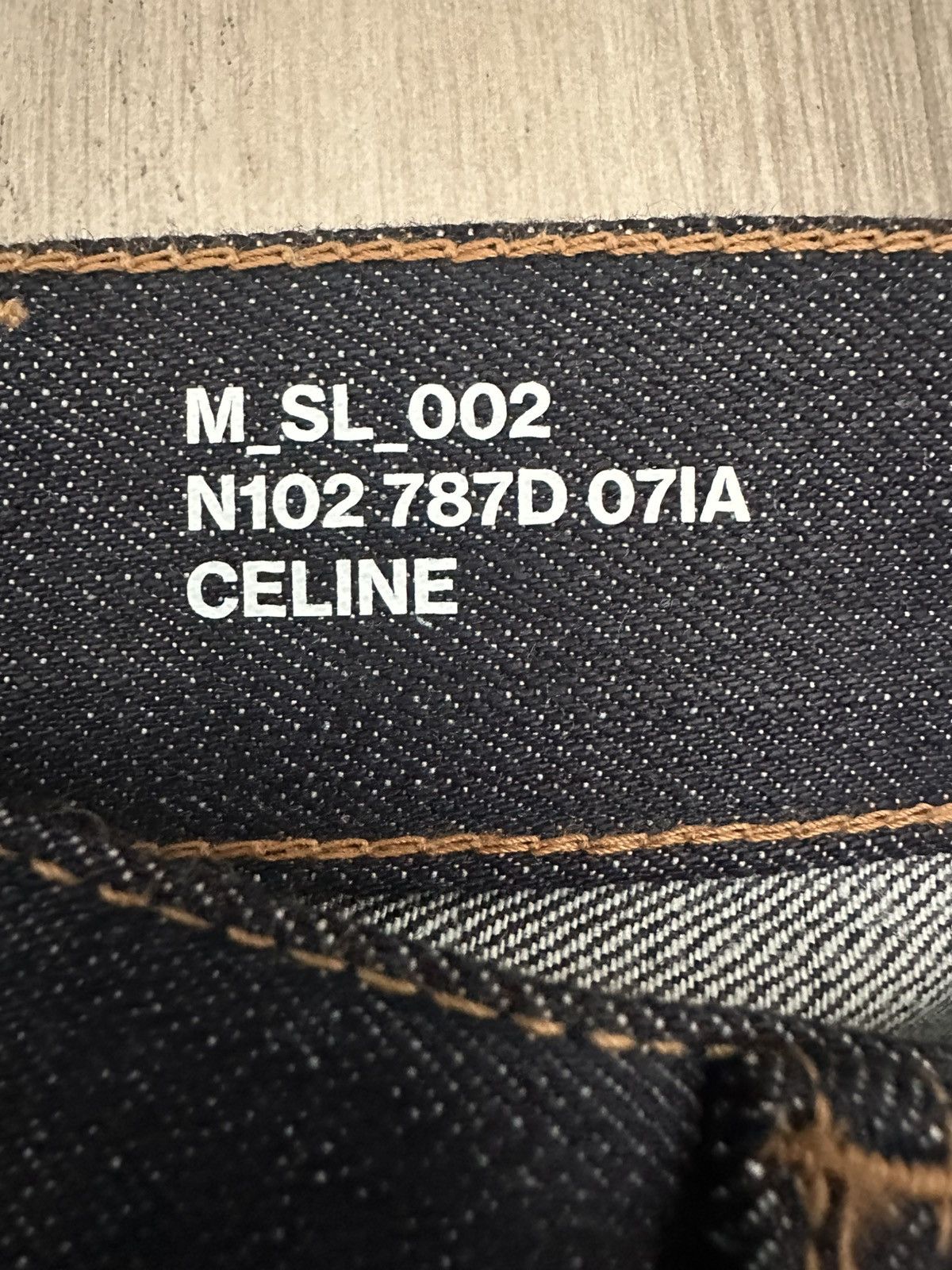 Celine Celine by Hedi Slimane Raw Denim Jeans Size US 27 - 4 Thumbnail
