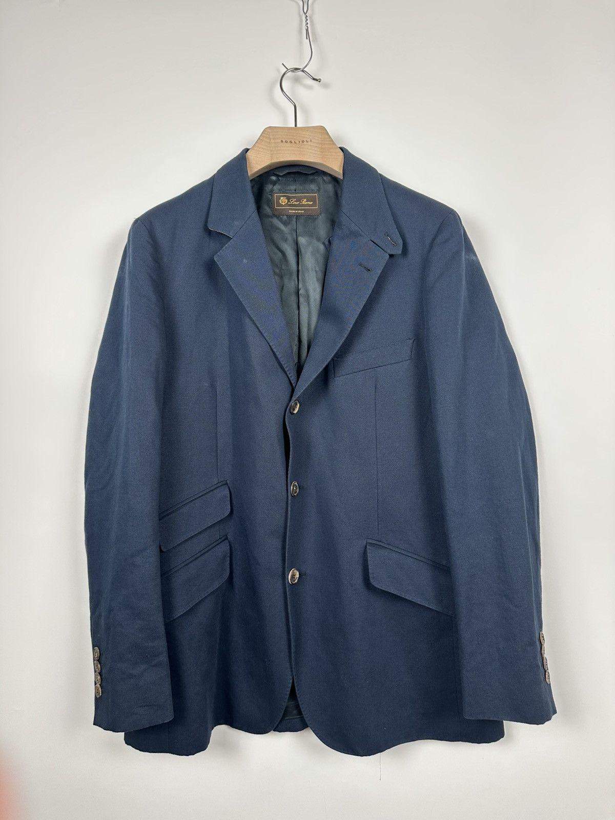 Loro Piana Loro Piana Navy Blazer Jacket Size 48R - 1 Thumbnail