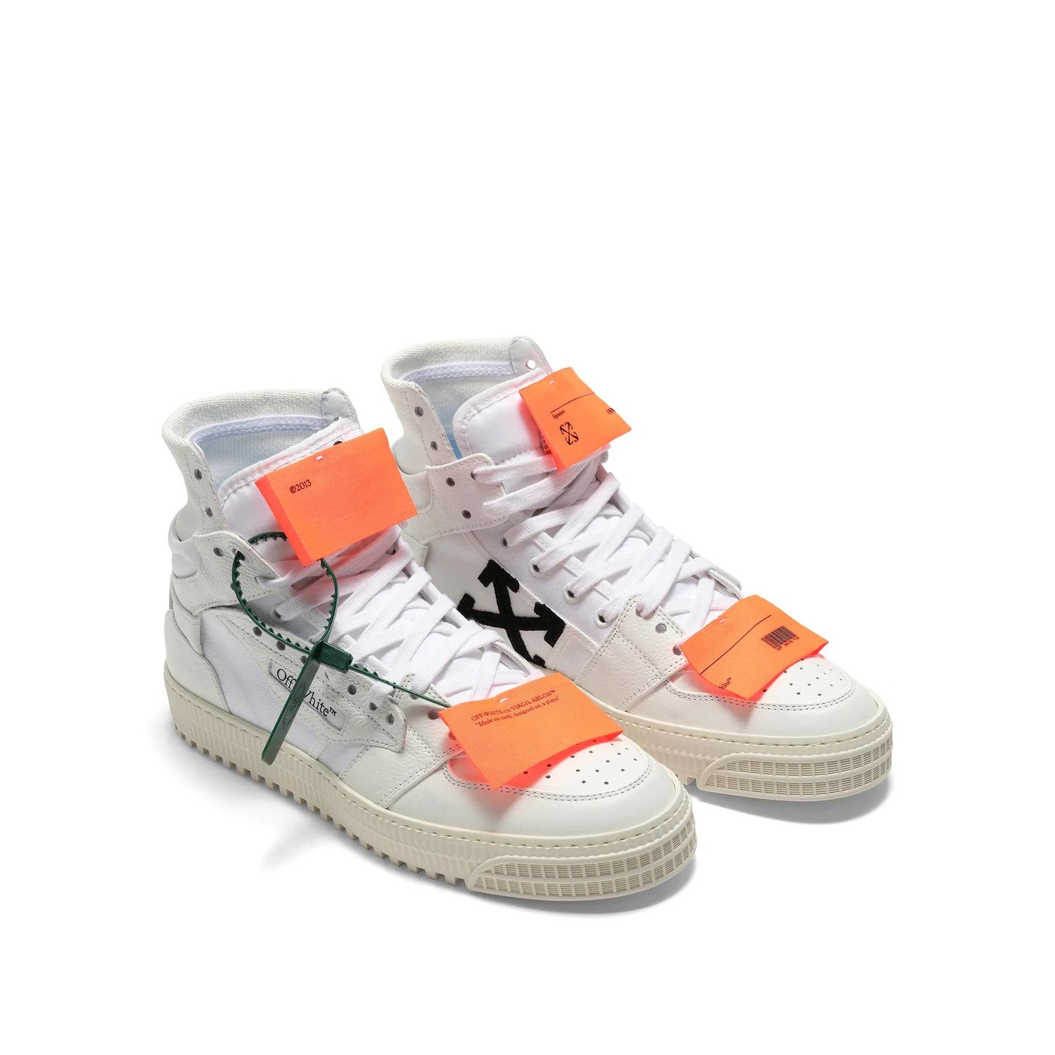 Off-White o1mris0824 Sneaker in White & Orange Size US 8 / EU 41 - 2 Thumbnail