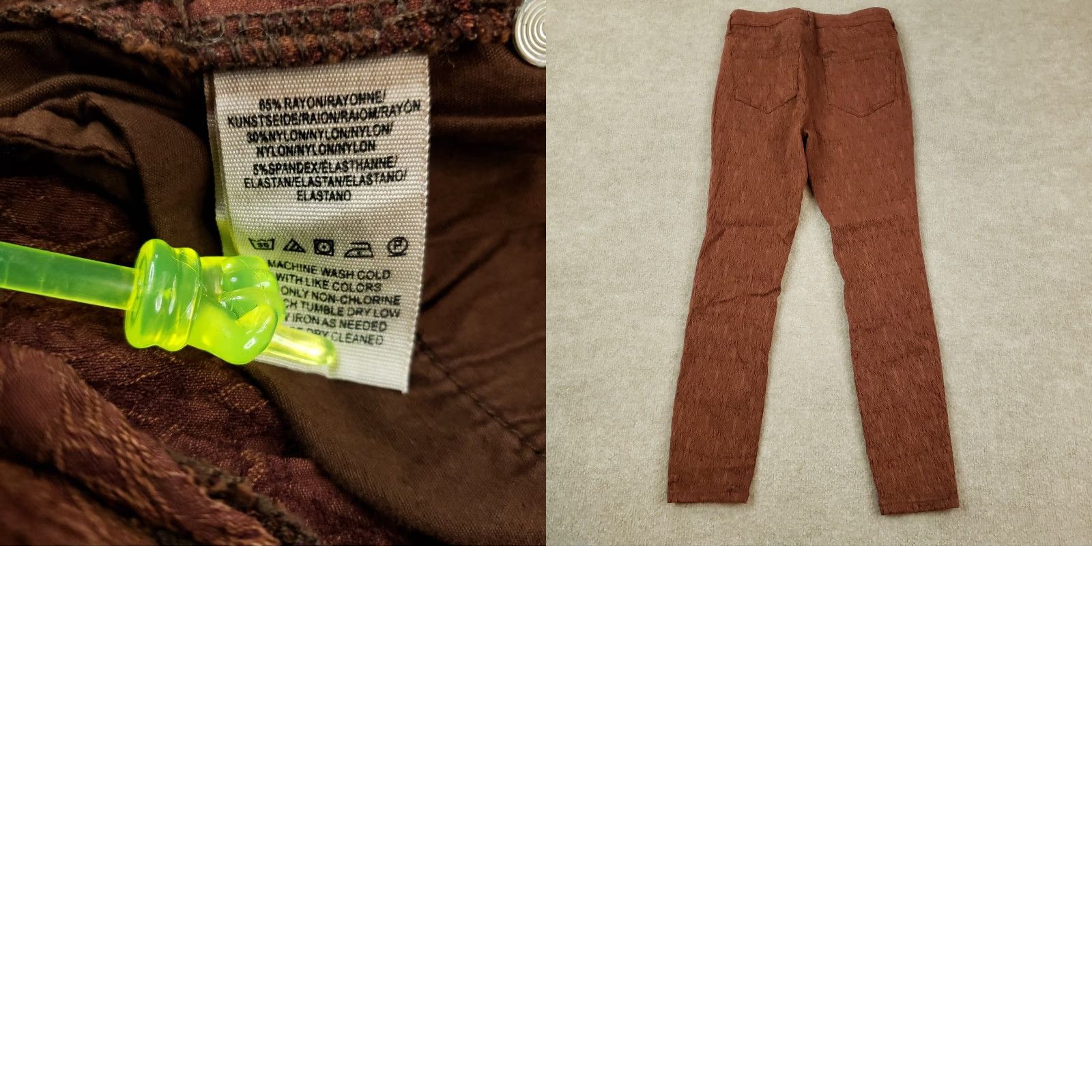 Free People Free People Brown Denim Skinny Jeans Women's Size 27x25 Size 27" / US 4 / IT 40 - 8 Thumbnail