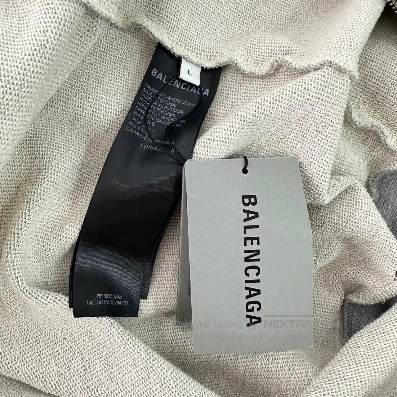 Balenciaga balenciaga gray zip-up hoodie with print. Size US L / EU 52-54 / 3 - 6 Thumbnail