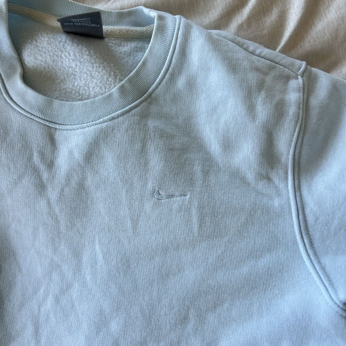 Nike Nike Y2K baby blue crewneck sweatshirt Size S / US 4 / IT 40 - 4 Thumbnail