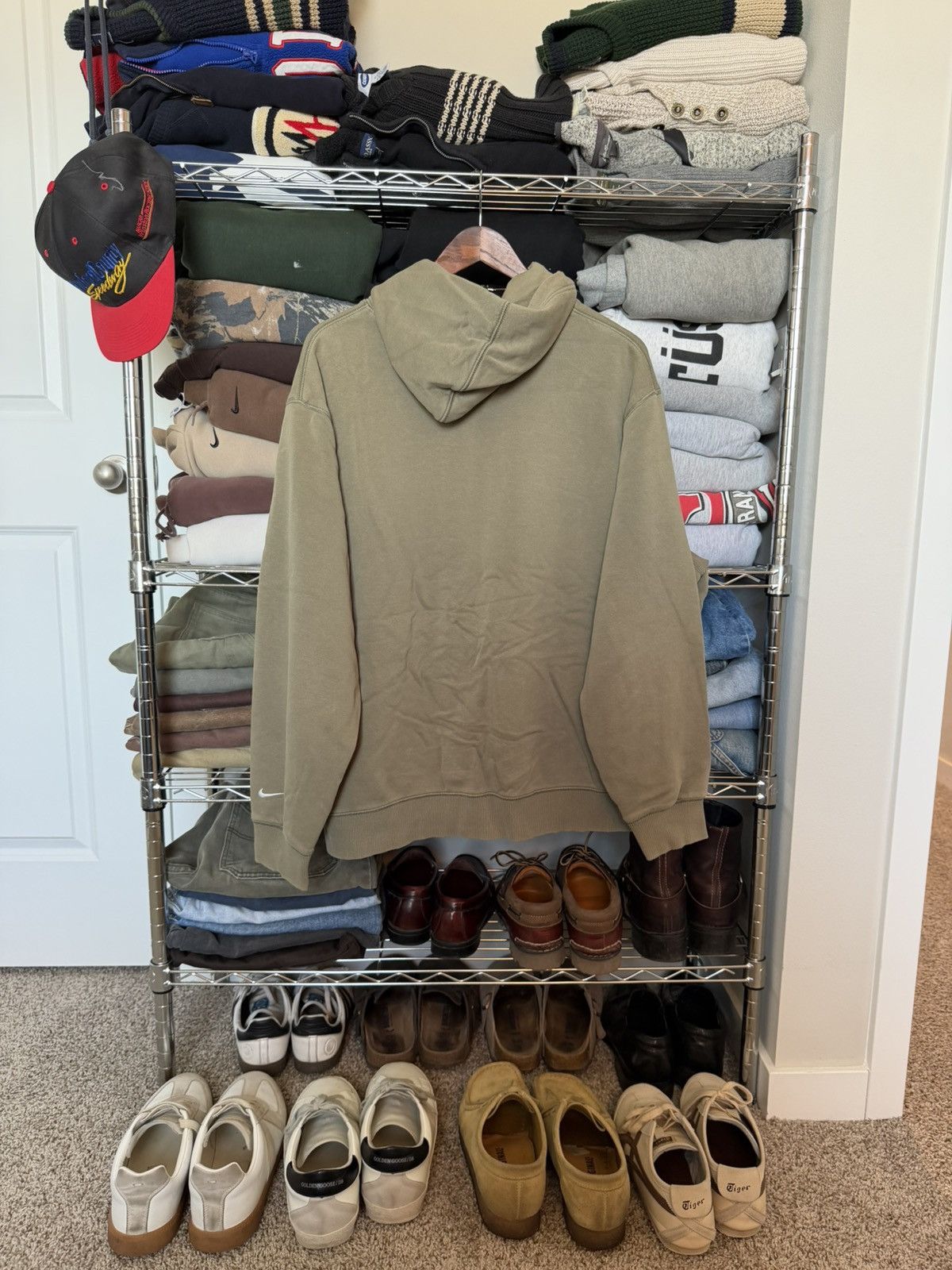 Nike Vintage Nike Spell out hoodie Size US XL / EU 56 / 4 - 4 Thumbnail
