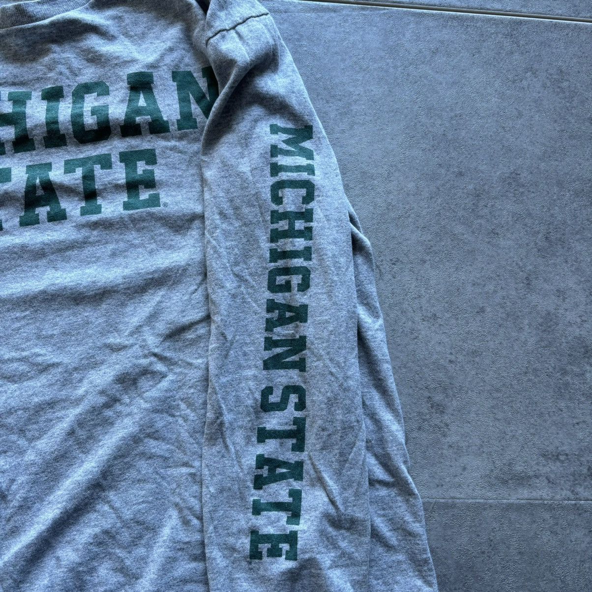Delta Vintage gray michigan state msu spellout long sleeve shirt Size US S / EU 44-46 / 1 - 2 Thumbnail