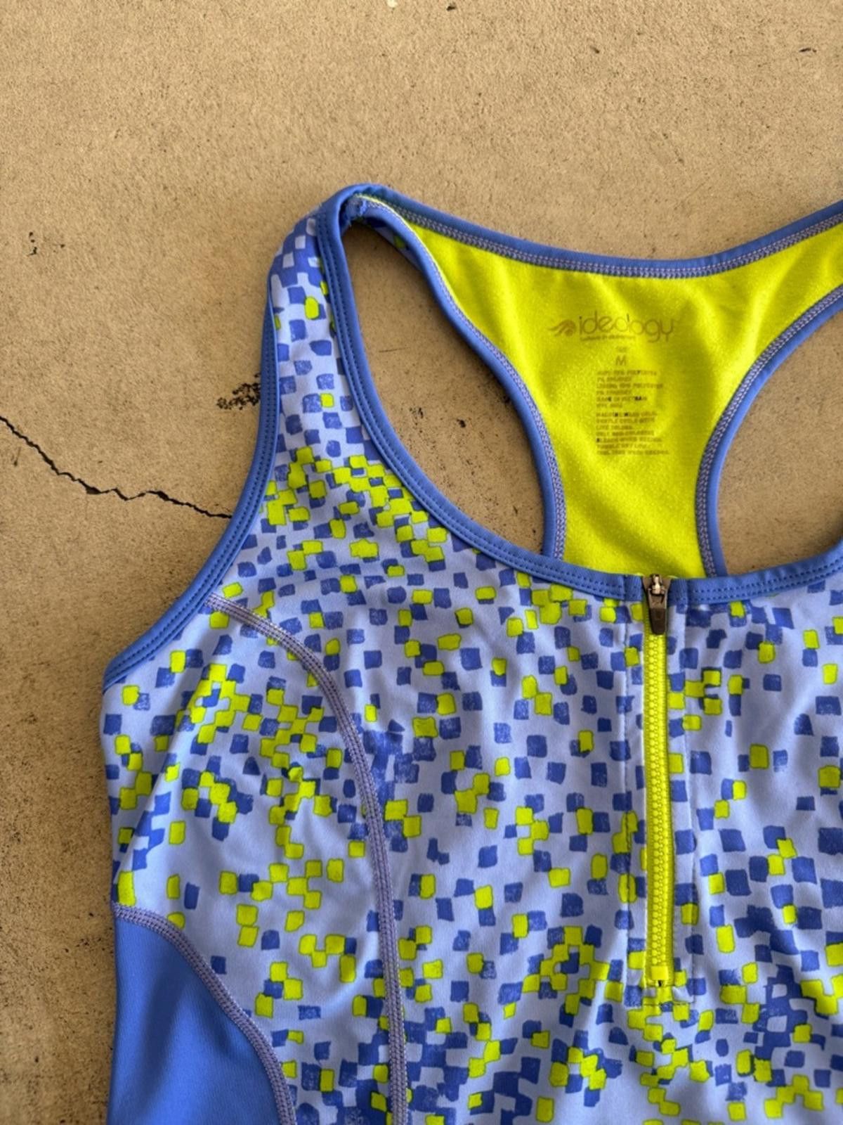 Other Ideology / Athletic Tank Top with Built In Bra Zip / blue Size M / US 6-8 / IT 42-44 - 3 Thumbnail