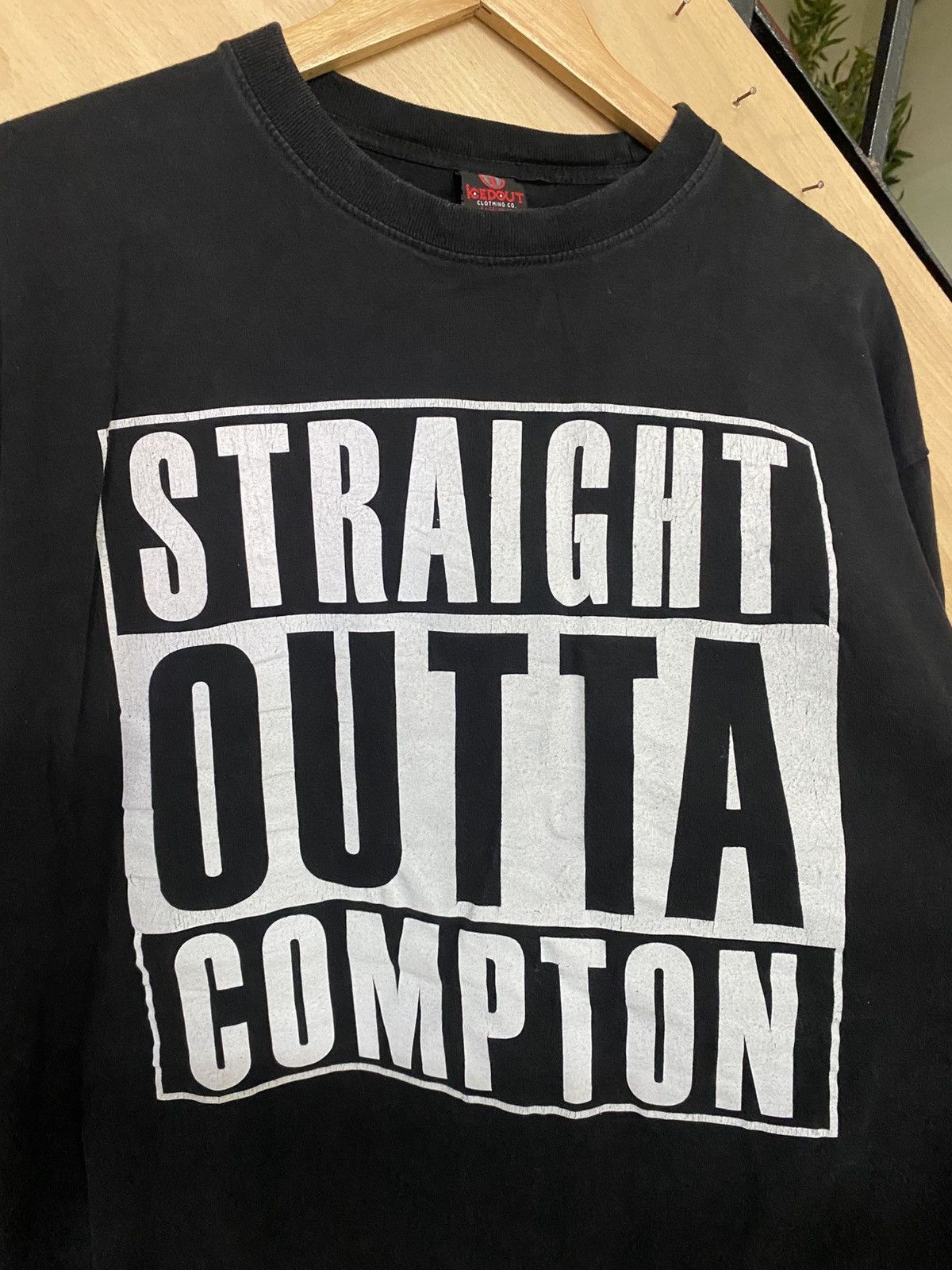 Rap Tees Vintage Y2K NWA Straight Outta Compton Icedout Clothing Tees Size US XL / EU 56 / 4 - 2 Thumbnail