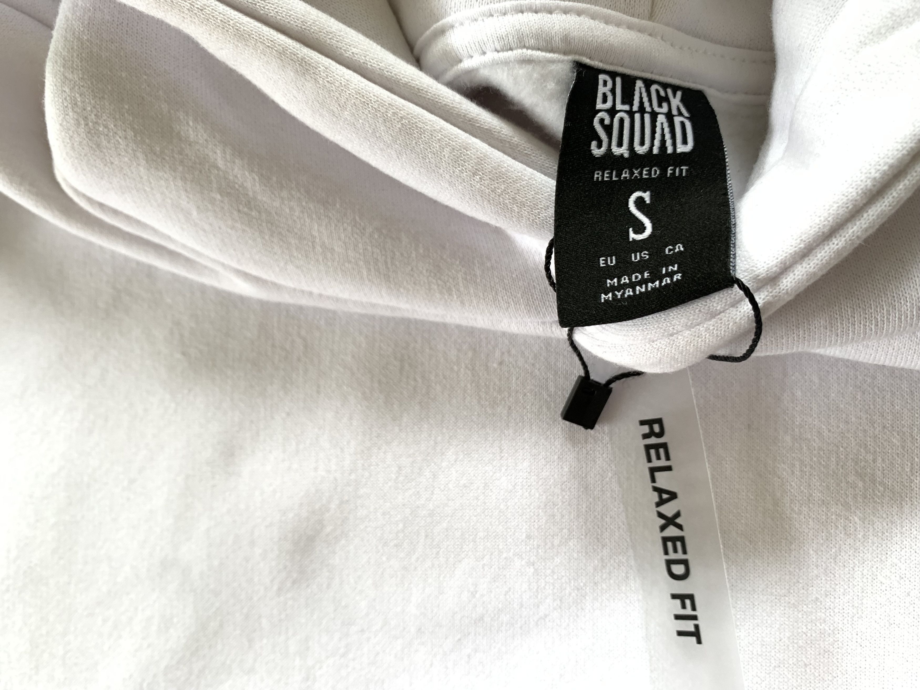 Designer Black Squad White Printed Hoodie Size US S / EU 44-46 / 1 - 7 Thumbnail