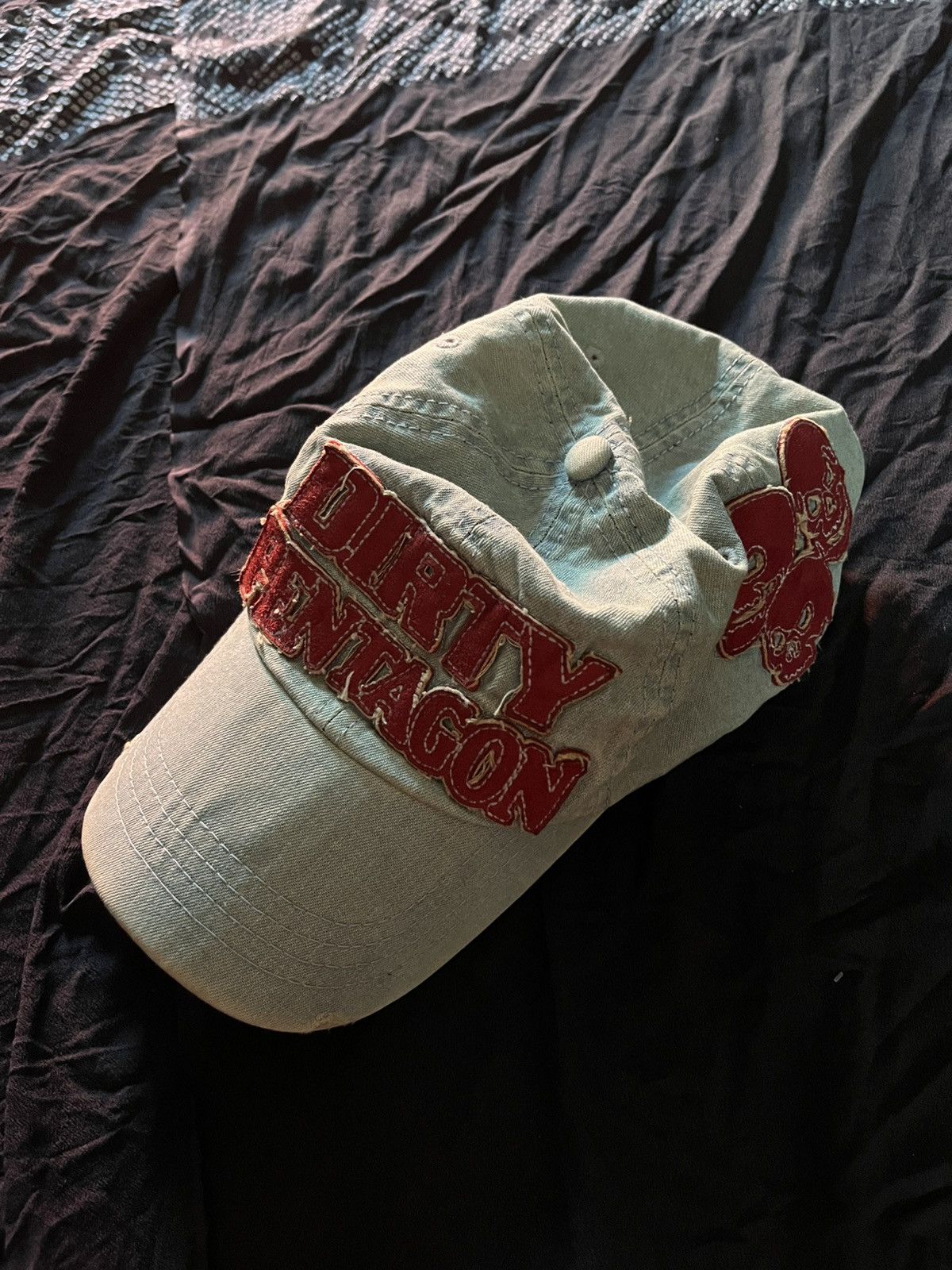 Le Grande Bleu (L.G.B.) 2000s Dirty Pentagon skull hat Size ONE SIZE - 1 Thumbnail