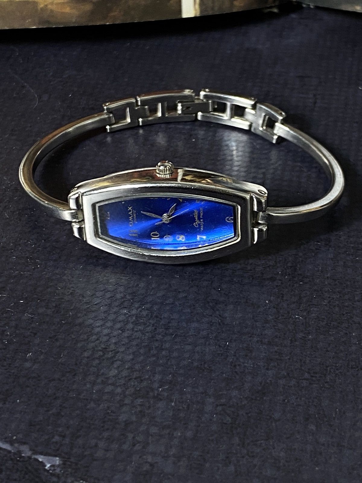Other Vintage Omax Quartz Watch with Blue Dial Size ONE SIZE - 8 Thumbnail