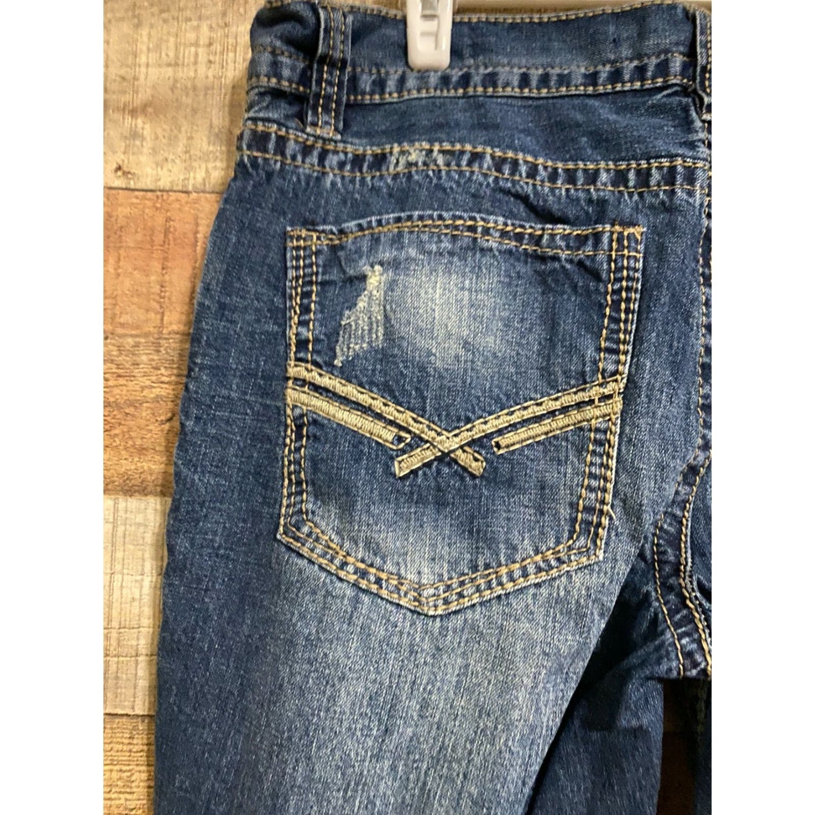 J Brand TK Axel Brand Men's Jeans Distressed Blue 36 x 30 Relaxed Straight Size US 36 / EU 52 - 5 Thumbnail