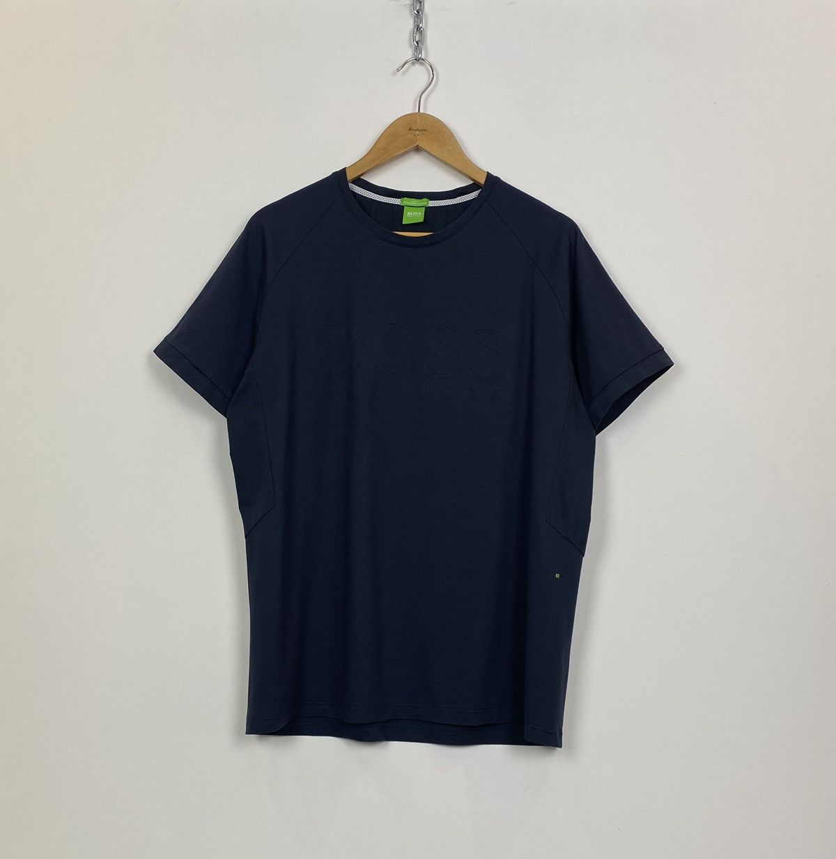 Hugo Boss Hugo Boss Slim Fit Cotton Short Sleeve T Shirt Blue Top Size US XXL / EU 58 / 5 - 1 Thumbnail