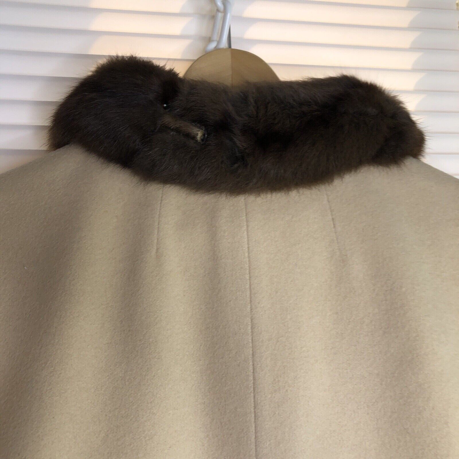 Other Women 80s Tan Long Coat Sz S 100% Cashmere Brown Real ming Size S / US 4 / IT 40 - 13 Thumbnail