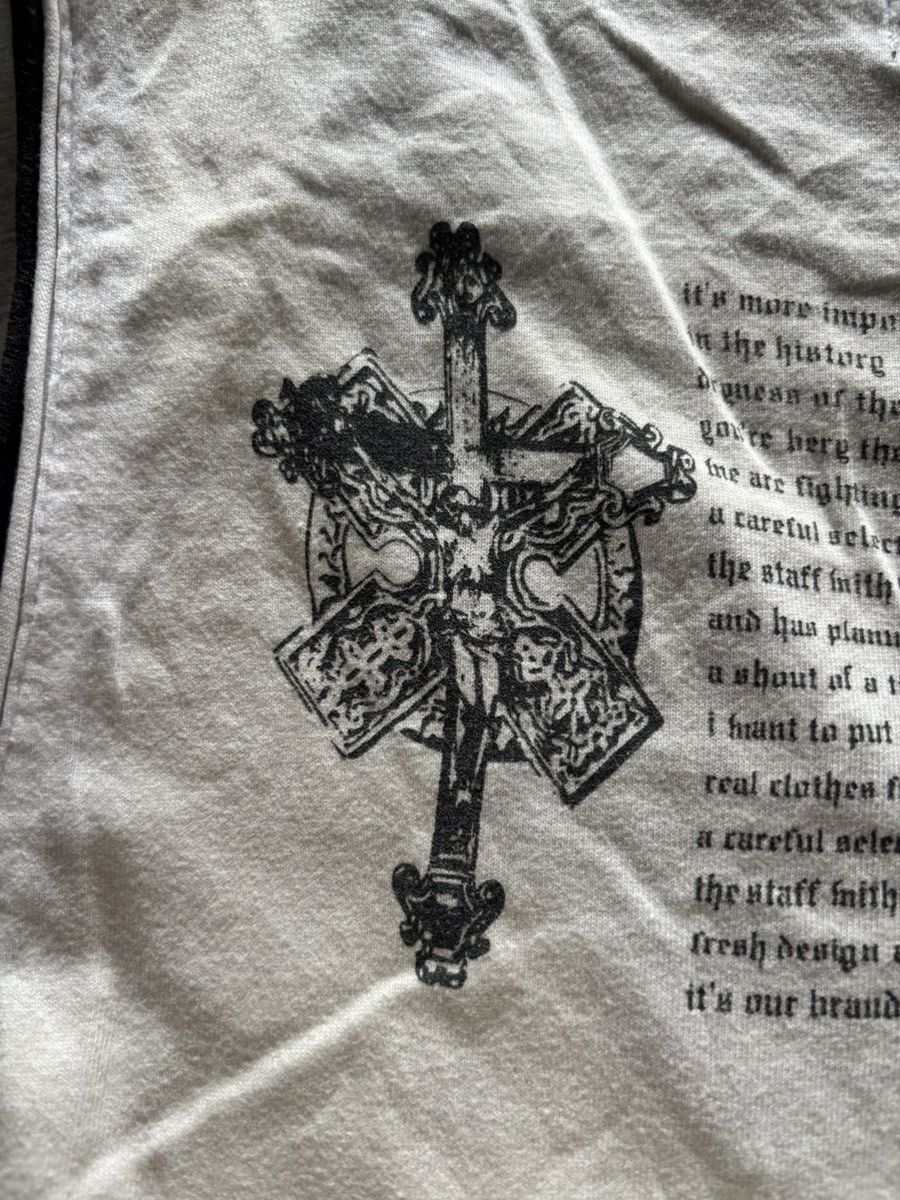 If Six Was Nine × In The Attic × Le Grande Bleu (L.G.B.) IN THE ATTIC poem y2k big cross japanese grunge goth style Size US M / EU 48-50 / 2 - 13 Thumbnail