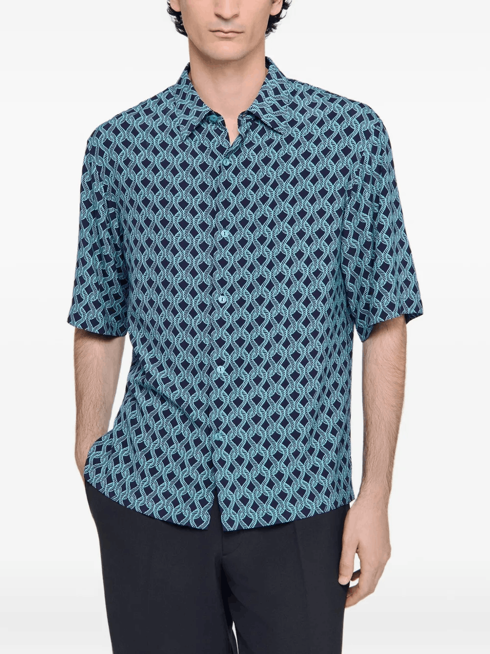 Other Men’s Rope Print Shirt – Size US XL / EU 56 / 4 - 2 Thumbnail