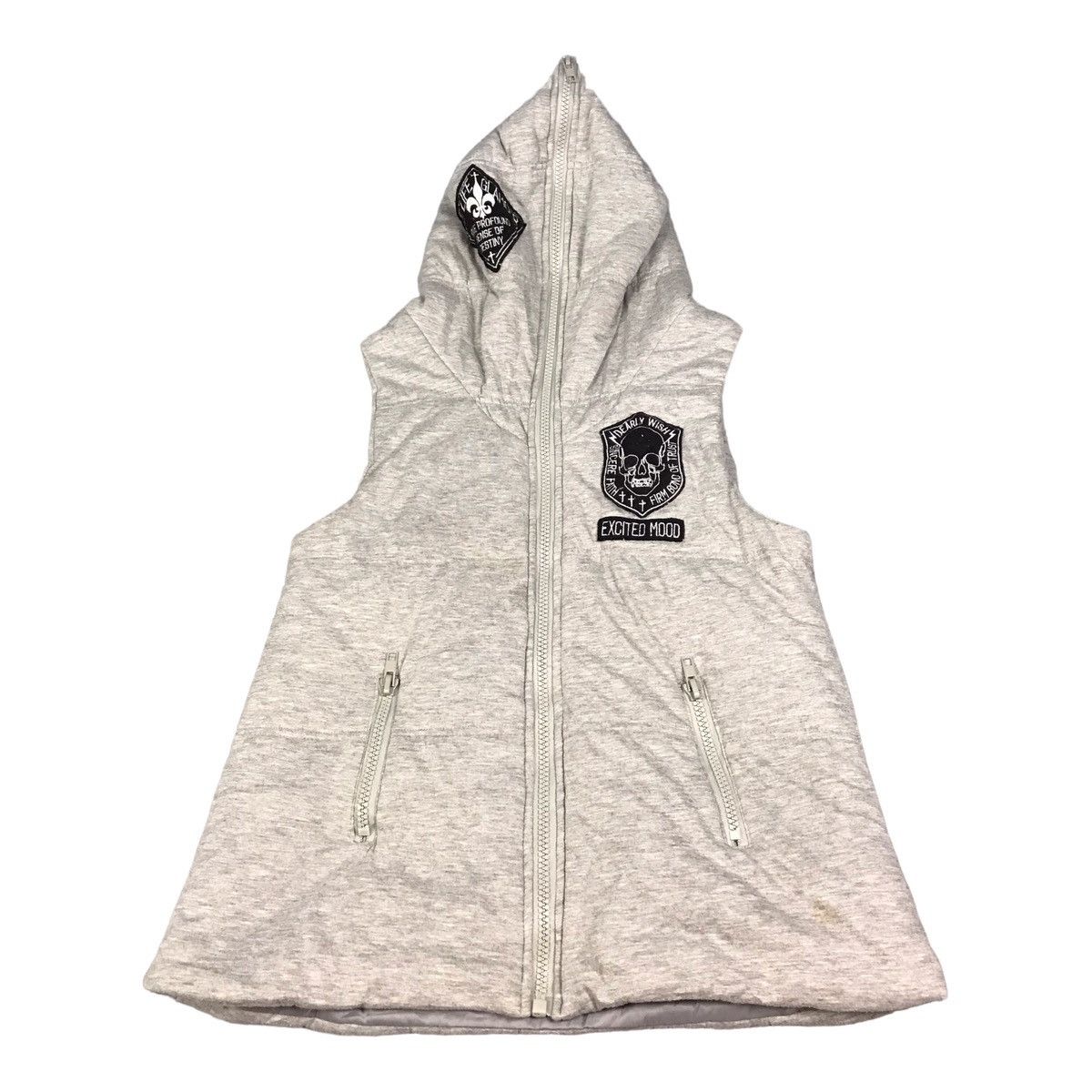 Japanese Brand JAPANESE GHOST OF HARLEM FULL ZIPPER VEST JACKET Size US S / EU 44-46 / 1 - 1 Thumbnail