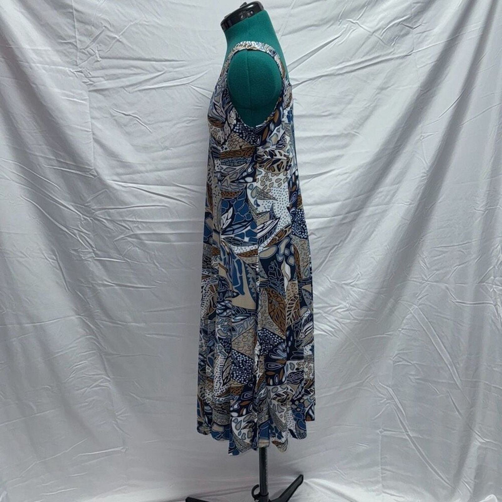 Other Creation Blue Paisley Scarf Dress | Sz M Size M / US 6-8 / IT 42-44 - 4 Thumbnail
