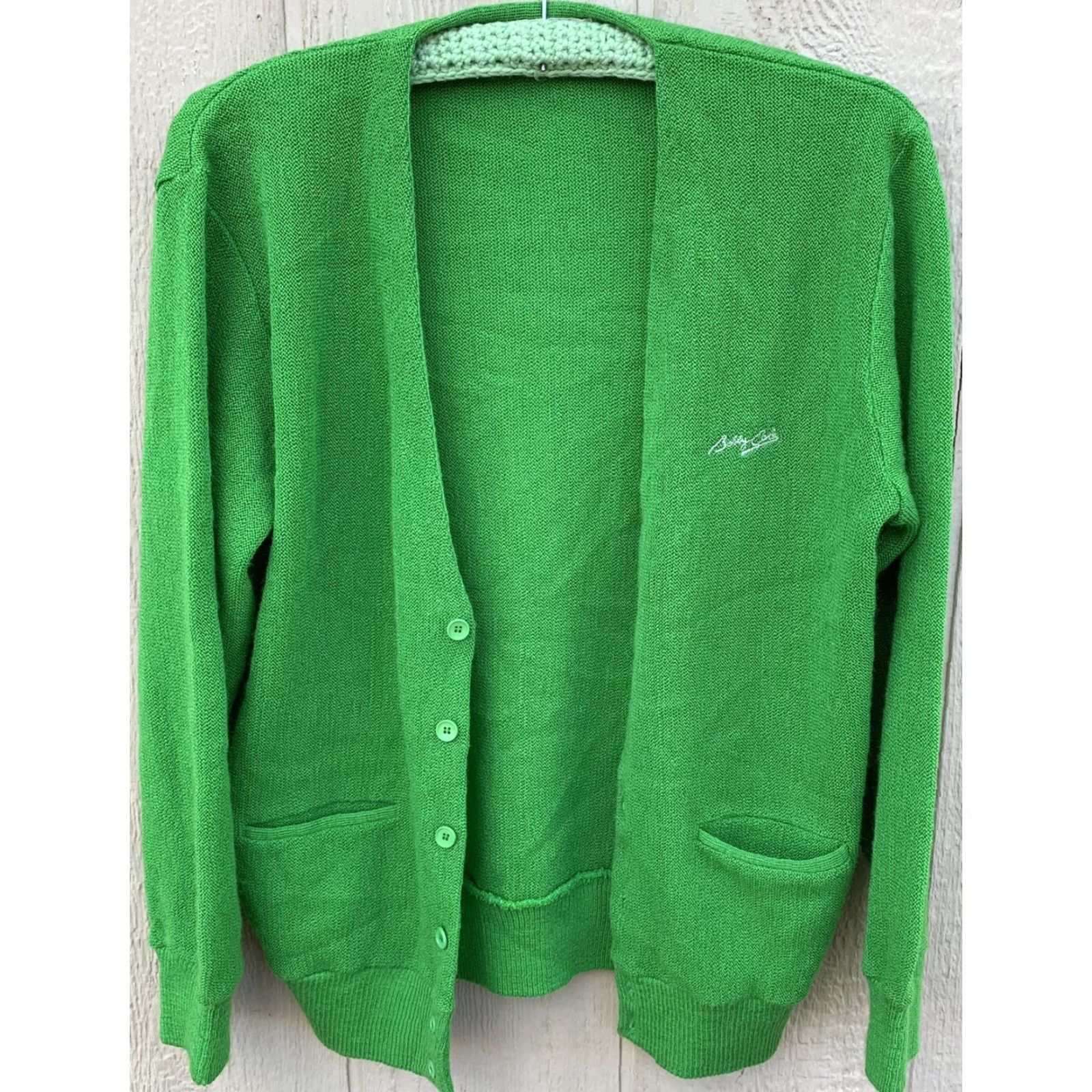 Vintage VINTAGE Bobby Cole by Katakura cardigan sweater golf sweater green size M Size US M / EU 48-50 / 2 - 4 Thumbnail