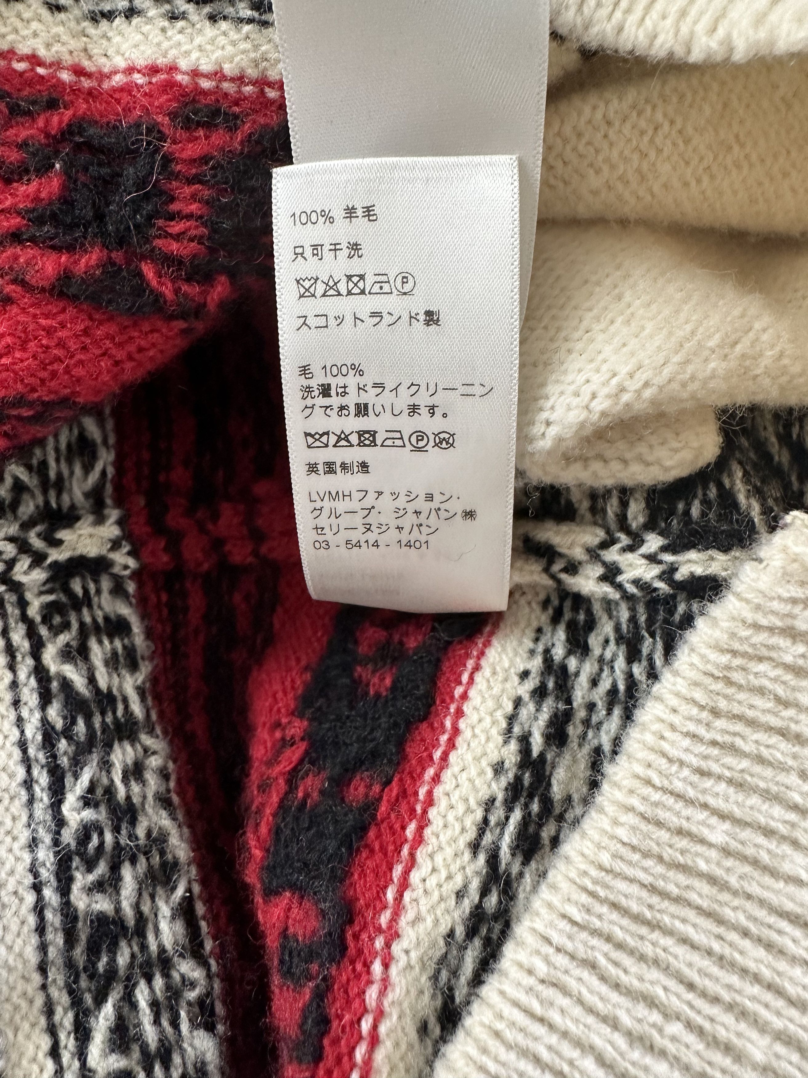 Celine × Hedi Slimane SS21 The Dancing Kid Jacquard Wool Cardigan Size US L / EU 52-54 / 3 - 8 Thumbnail