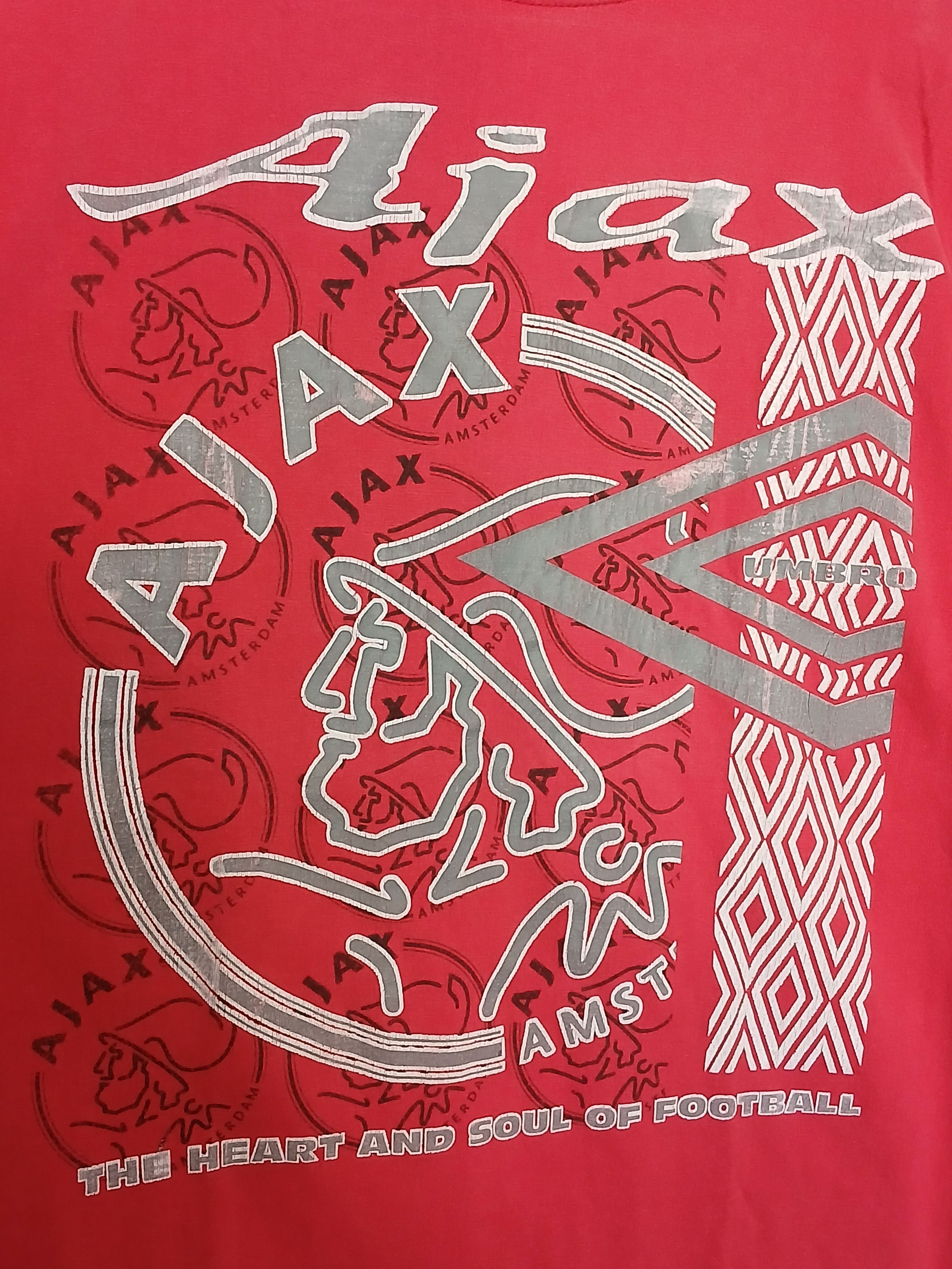 Umbro × Vintage KIDS Vintage Umbro Ajax Football T-Shirt Size US S / EU 44-46 / 1 - 3 Thumbnail