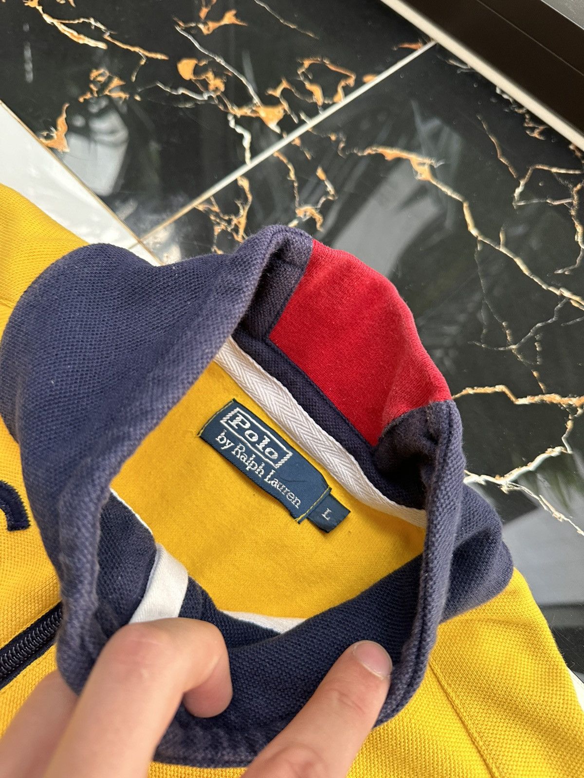 Polo Ralph Lauren × Vintage POLO RALPH LAUREN VINTAGE BIG LOGO ZIP SWEATSHIRT Size US L / EU 52-54 / 3 - 5 Thumbnail