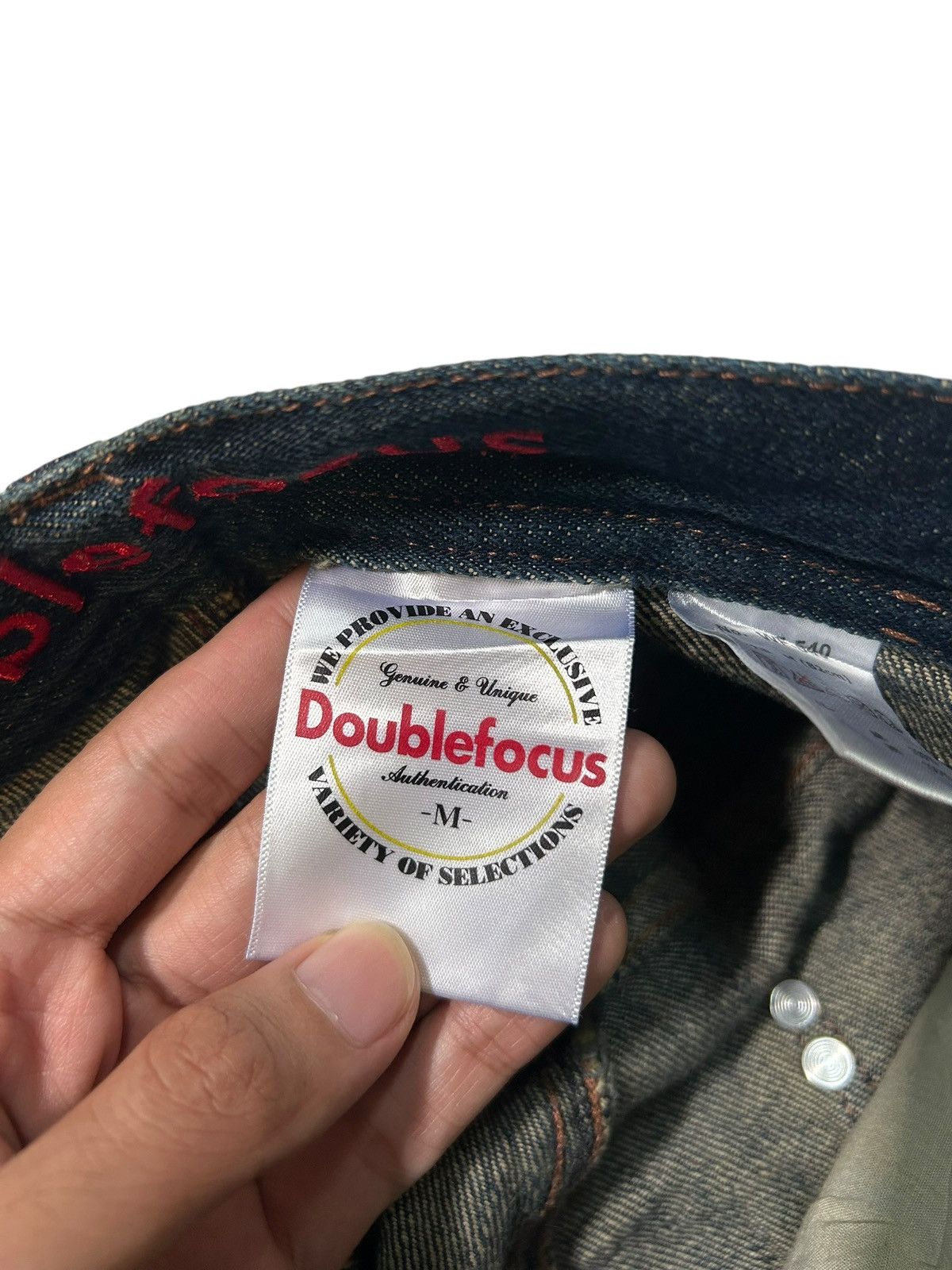 Japanese Brand × Kapital × Vintage Double Waist Doublefocus Japanese Punk Denim Jeans Size US 30 / EU 46 - 10 Thumbnail