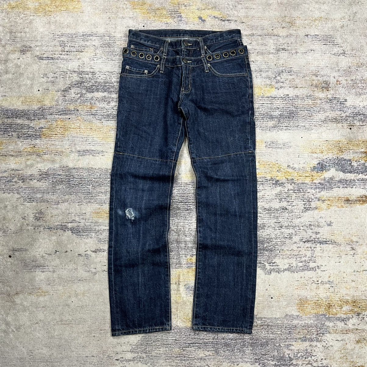 PPFM Ppfm double waist denim pants travis scott style Size US 32 / EU 48 - 2 Thumbnail