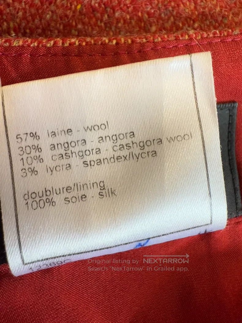 Chanel Chanel Red woollen skirt Size 27" / US 4 / IT 40 - 5 Thumbnail