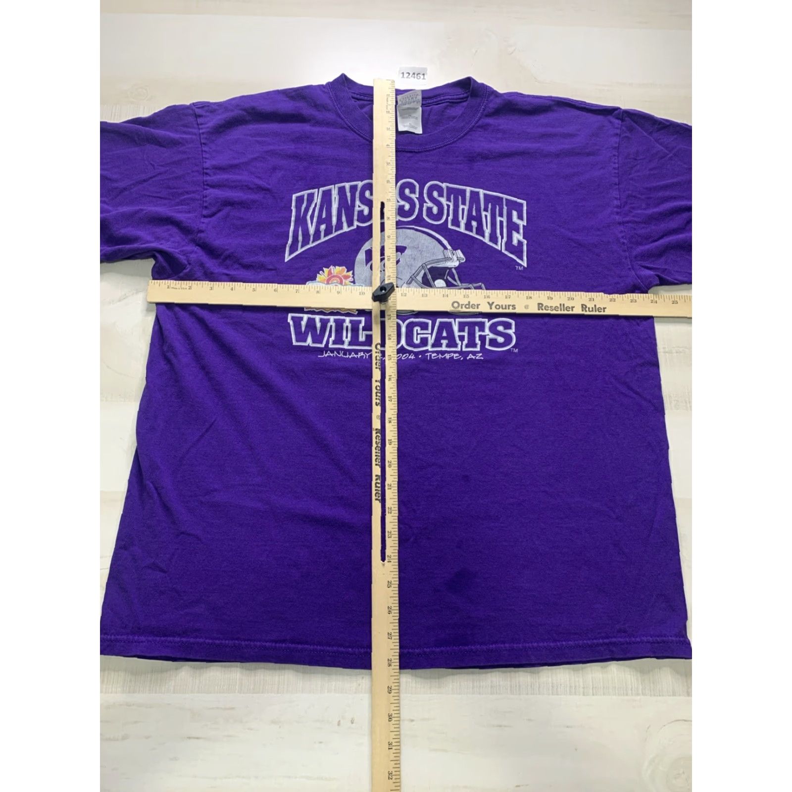 Gildan VINTAGE Tostitos Fiesta Bowl AZ Kansas State Football T Shirt XL Purple Gildan 90s Sports University Mens Shirt Size US XL / EU 56 / 4 - 6 Thumbnail