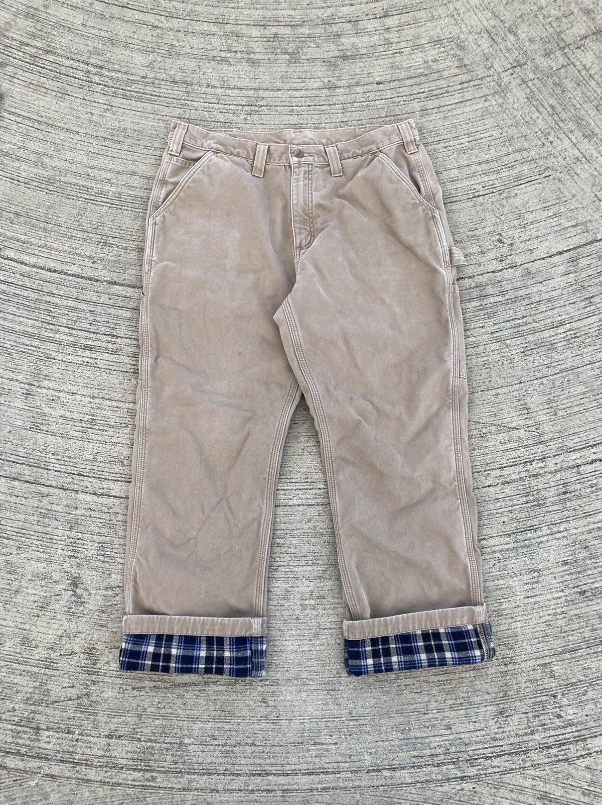Flannel Lined Carhartt Pants | Grailed