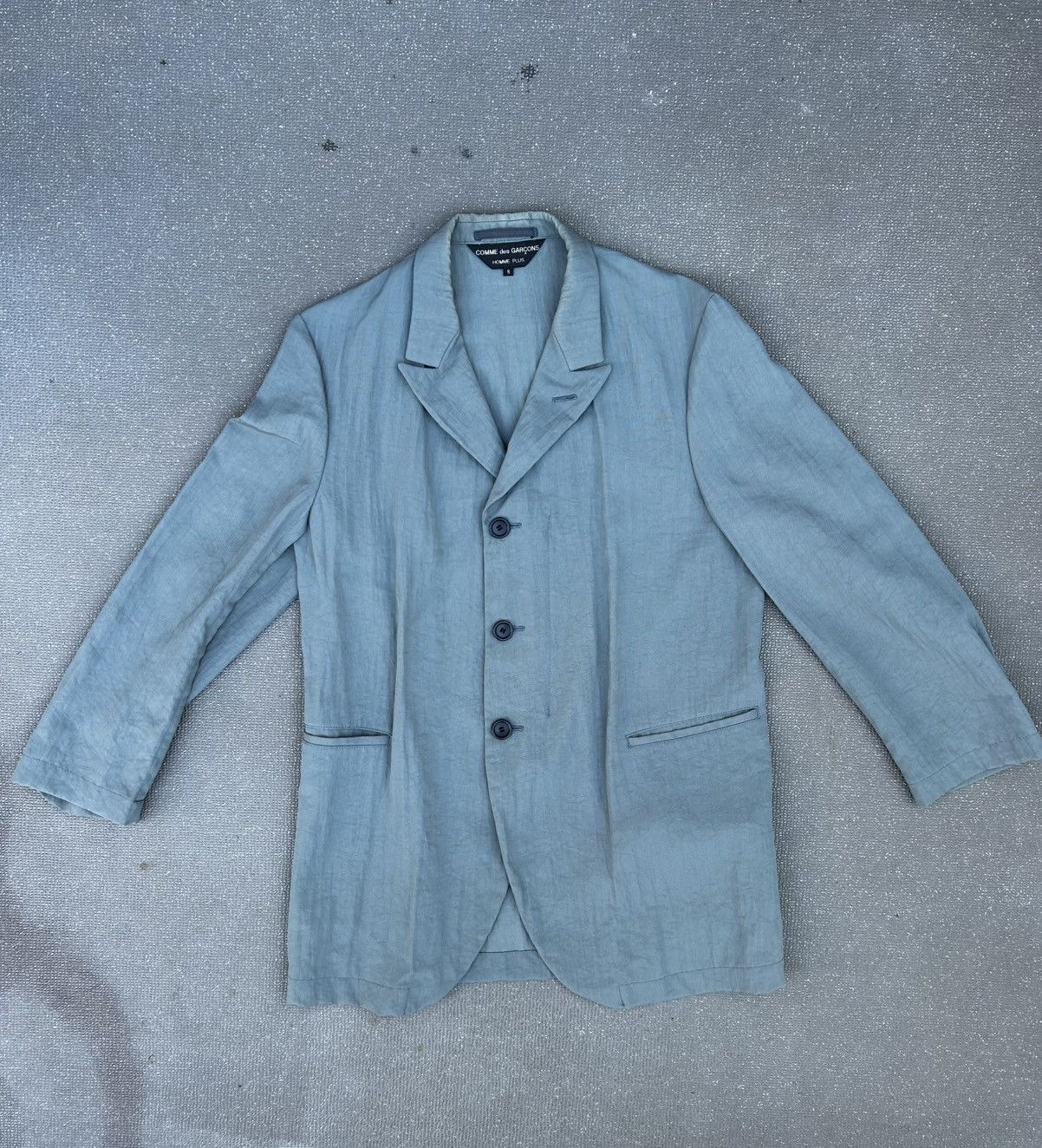 Comme Des Garçons Homme Plus over hem tailored blazer