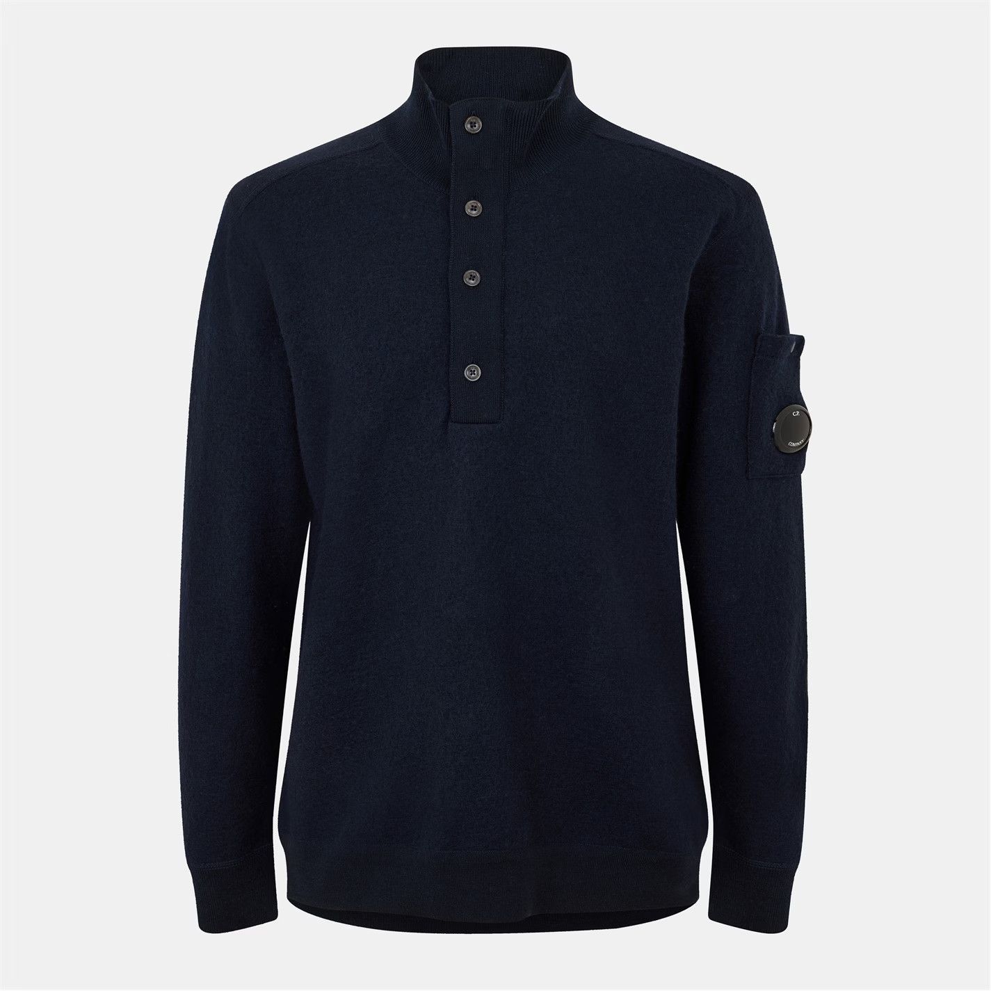 C.P. Company o1g2r1mq0426 Crew Neck Jumper in Blue Size US L / EU 52-54 / 3 - 1 Thumbnail
