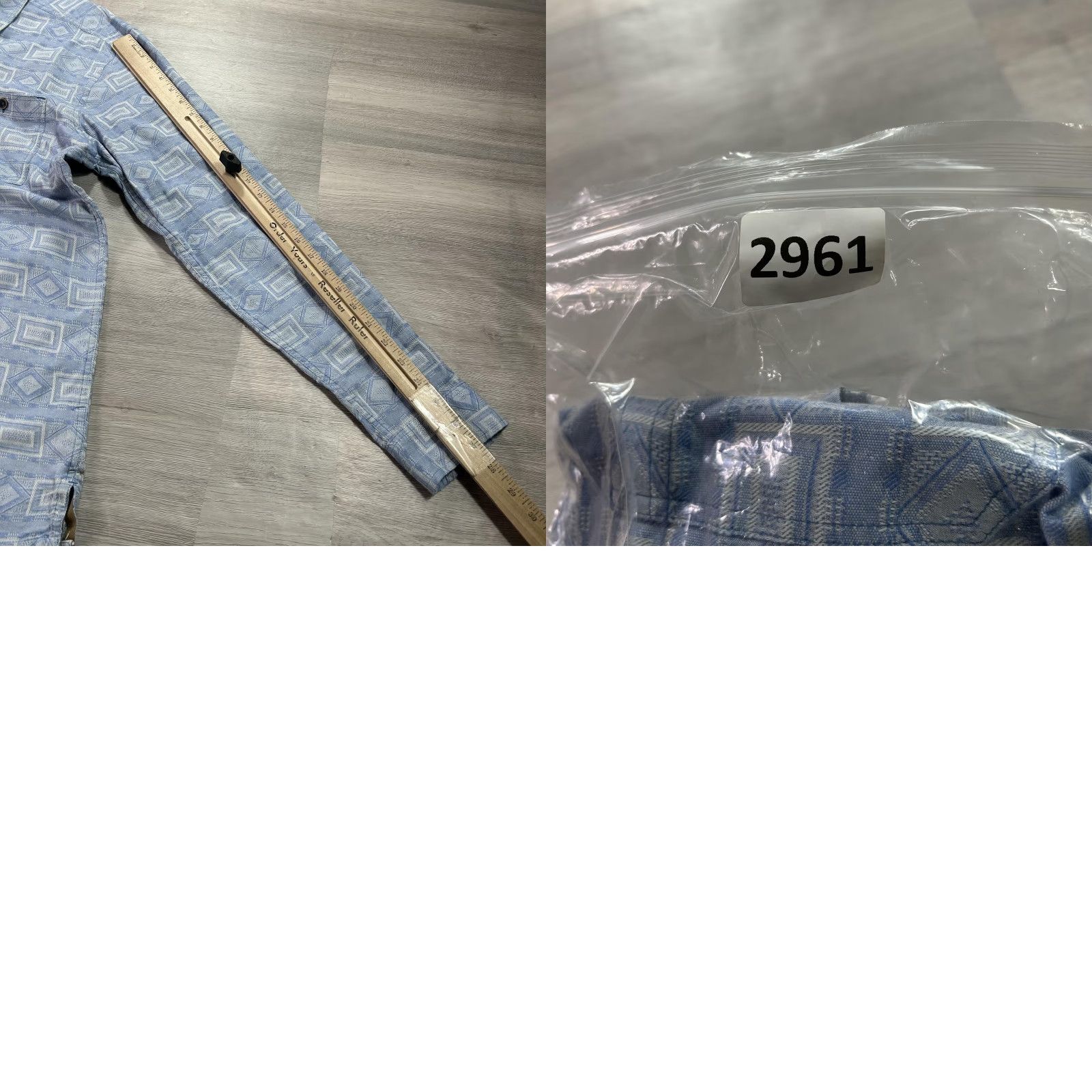 The Territory Ahead Territory Ahead Shirt Mens Large Blue Geometric Cotton Button-Up Long Sleeve Size US L / EU 52-54 / 3 - 8 Thumbnail