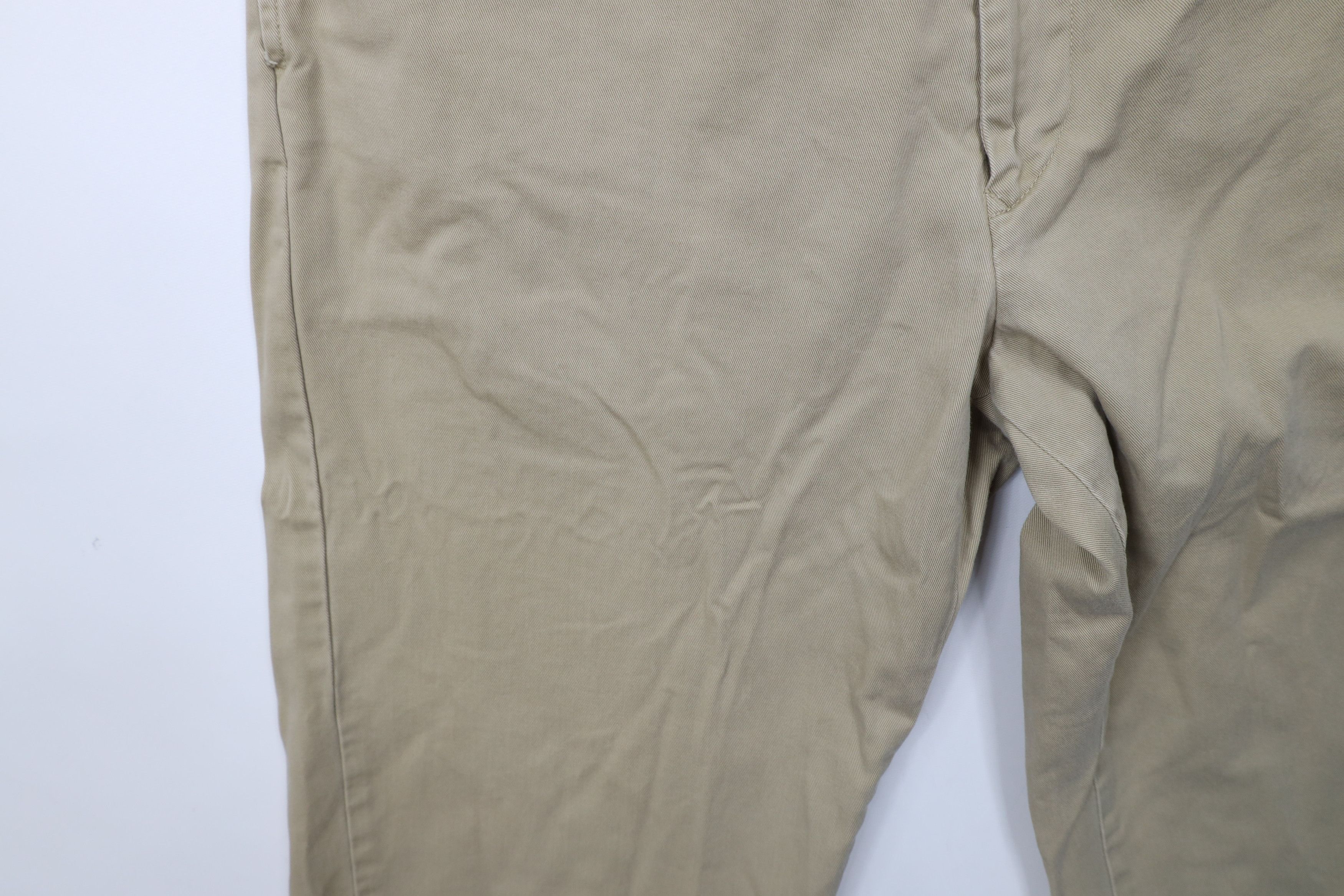 Nautica × Vintage Vintage 90s Y2K Nautica Wide Leg Chino Pants Beige Cotton Size US 36 / EU 52 - 8 Thumbnail