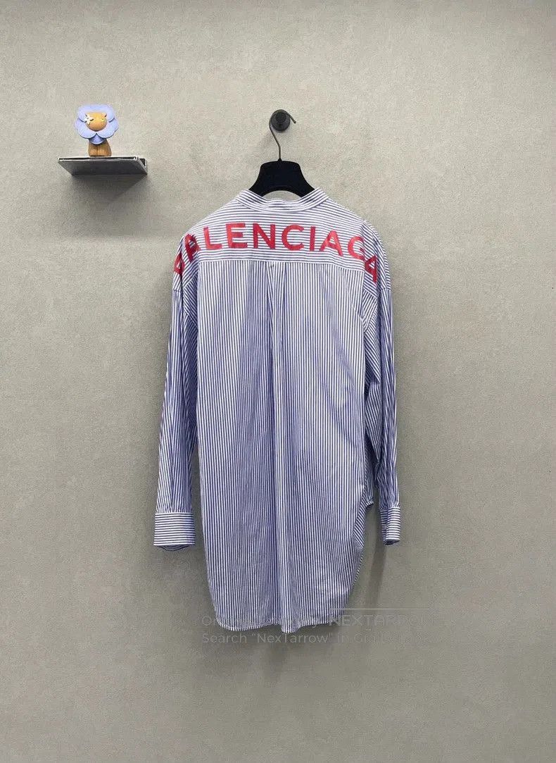 Balenciaga Balenciaga Blue Striped Shirt. Size US XS / EU 42 / 0 - 2 Thumbnail